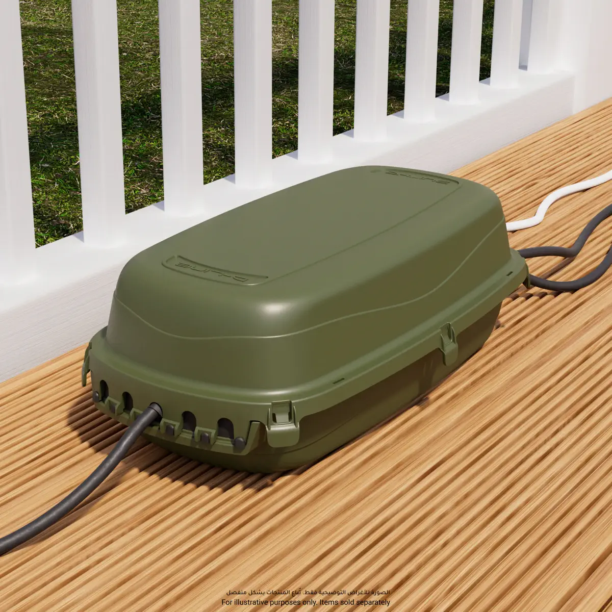 D-Line Outdoor Cable Management Box (29 x 12.5 x 11 cm, Green)