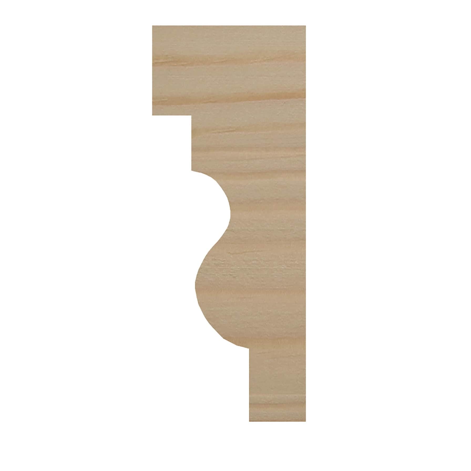  Pine Decorative Barrel Moulding (9 x 21 x 2400 mm)