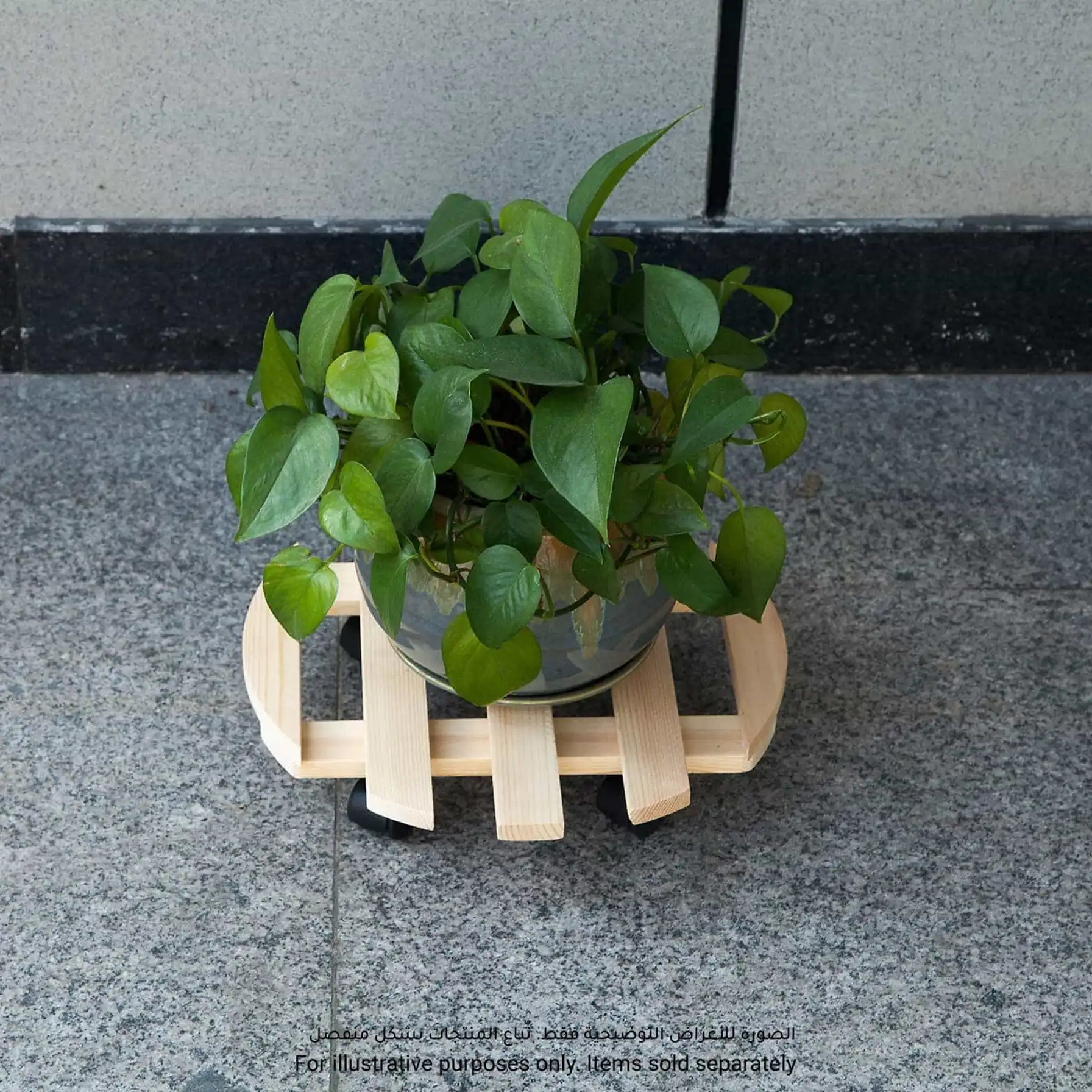 Diall Pine Wood Roller (80 kg, 35 x 35 cm)