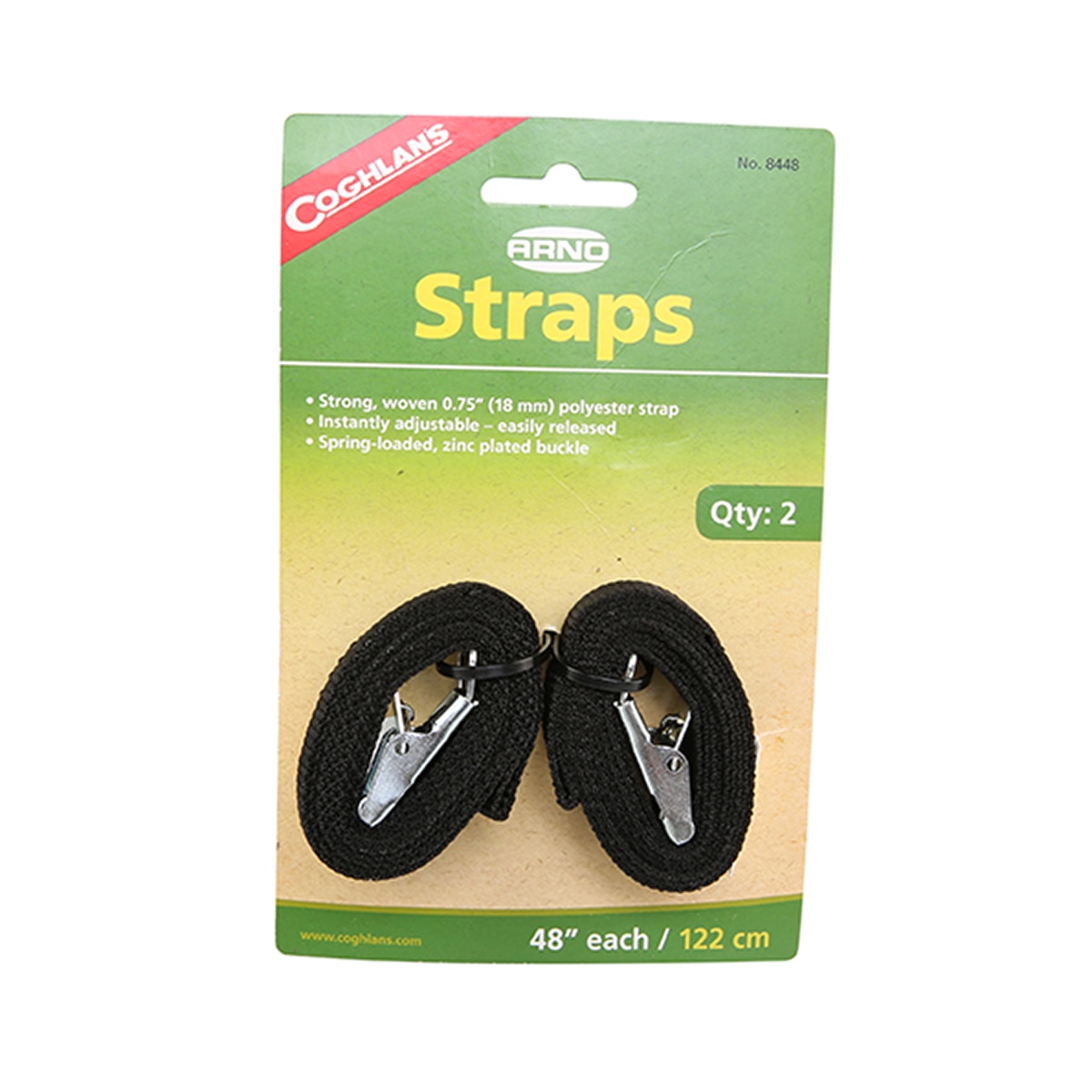 Coghlan's Arno Straps (122 cm, Pack of 2)