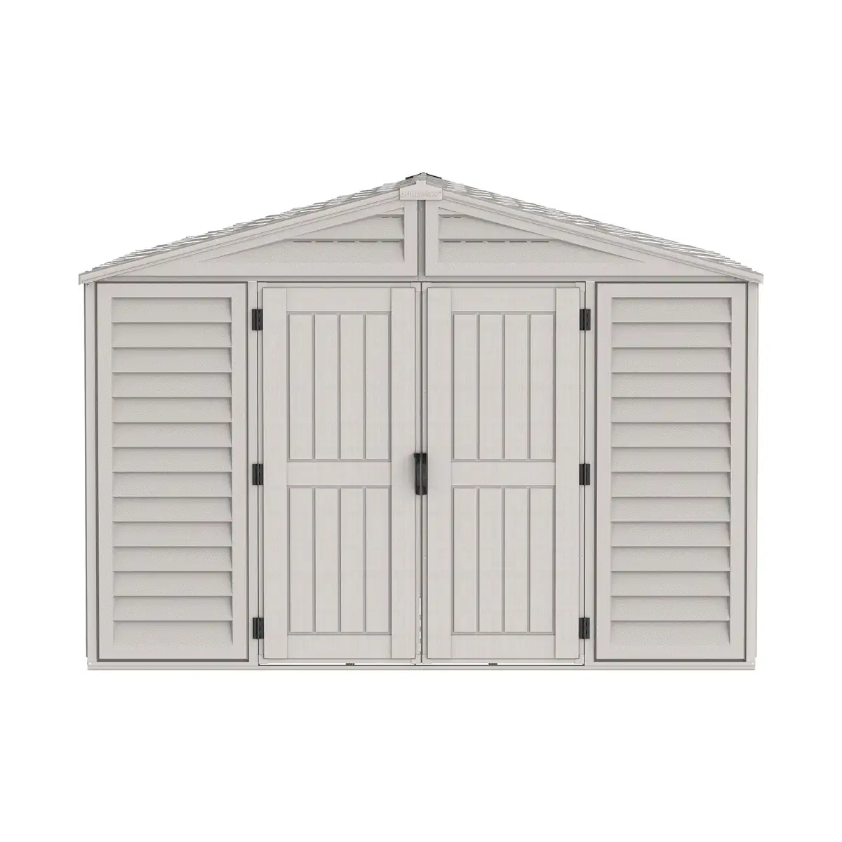 Duramax Aluminium & Vinyl Plastic Storage Shed (Adobe, 326 x 325 x 233 cm)