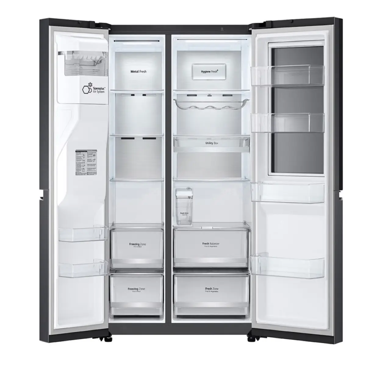 LG Freestanding Side-by-Side InstaView™ Refrigerator, Gr-X267CQEW 