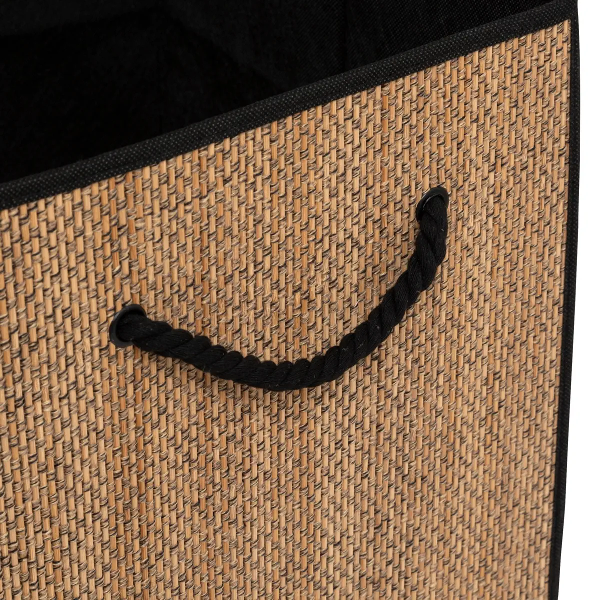 5Five Stemy Cardboard Storage Box (31 x 31 x 31 cm, Beige/Black)