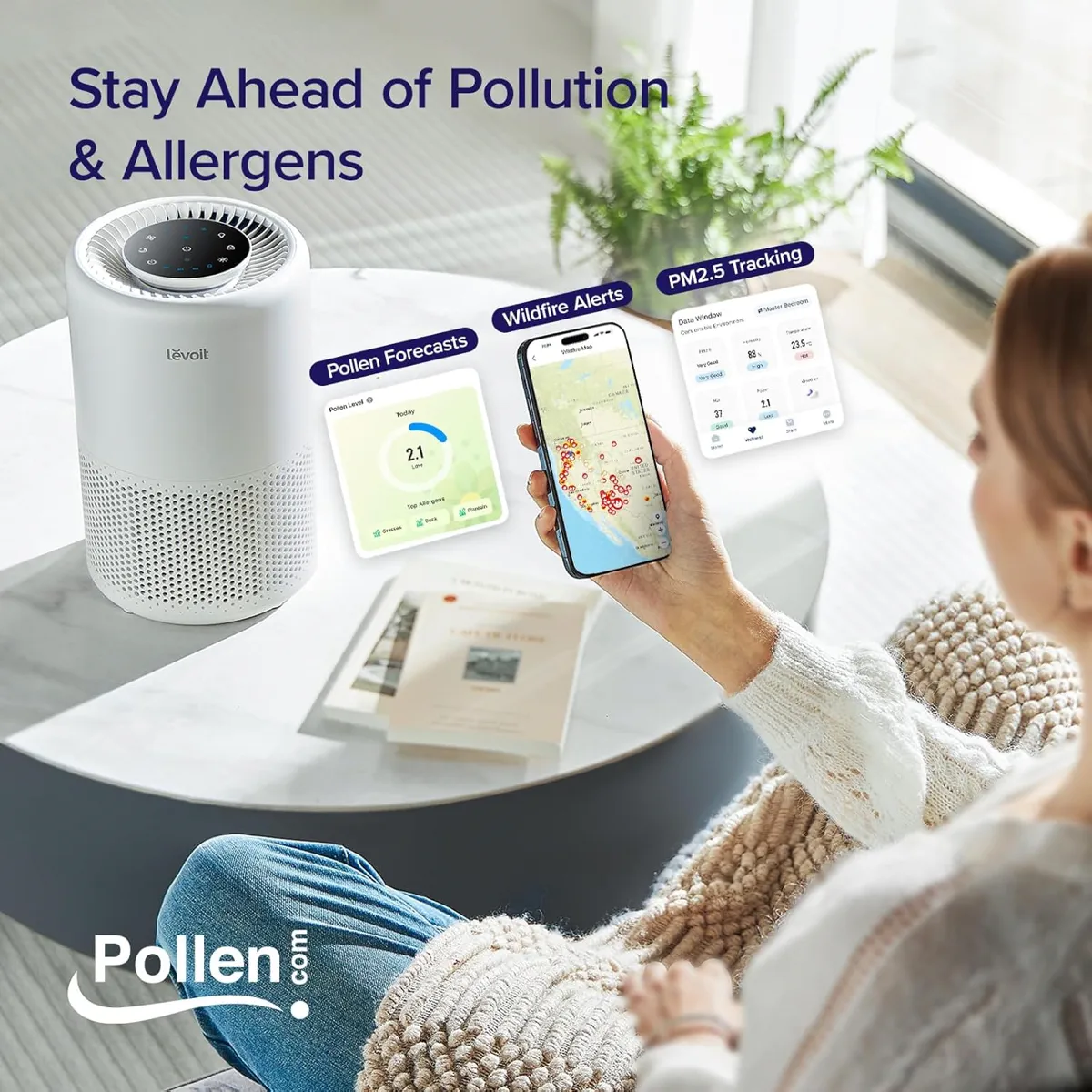 Levoit Core 200S Smart Air Purifier, Core-200S (35 m²)