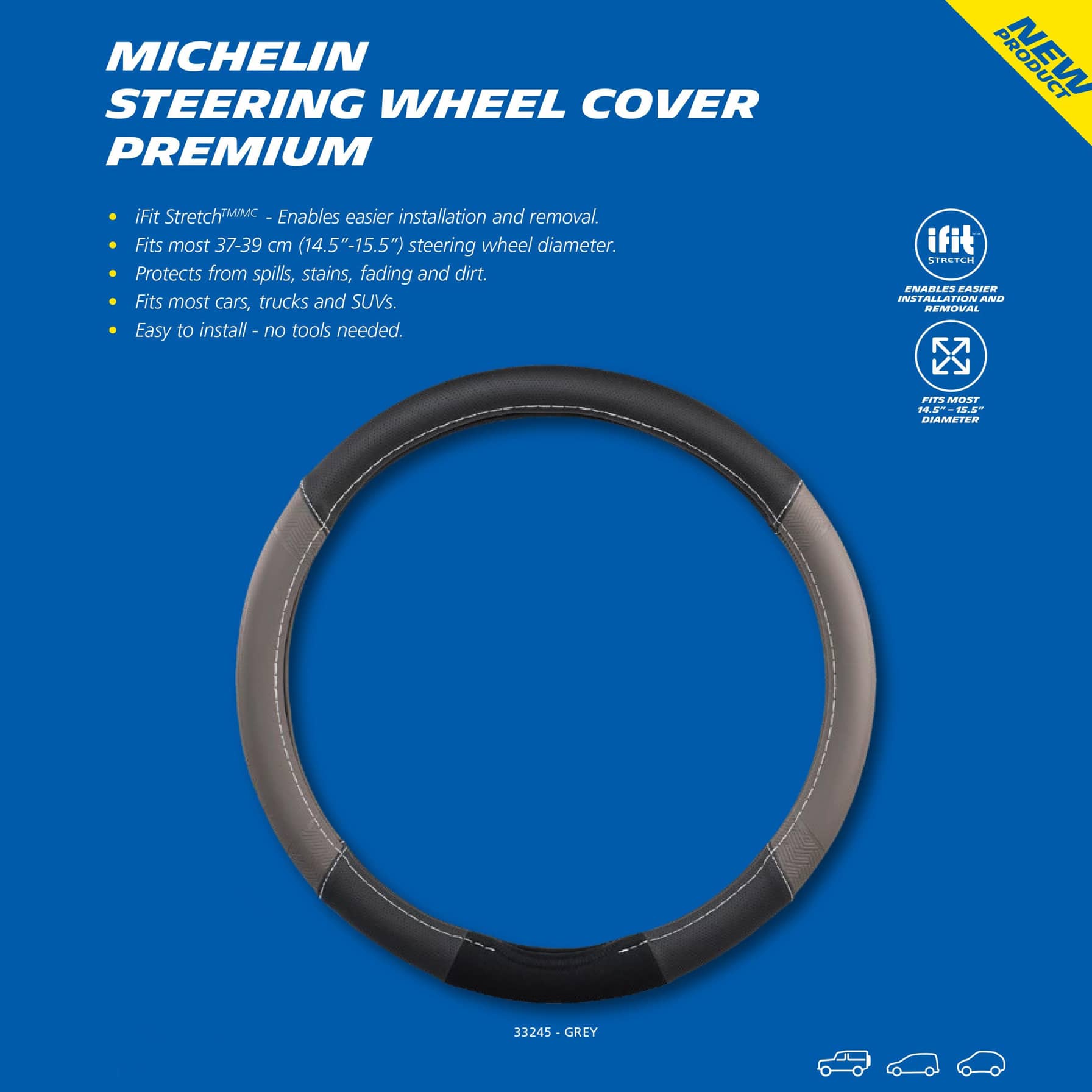 Michelin Premium Steering Wheel Cover 