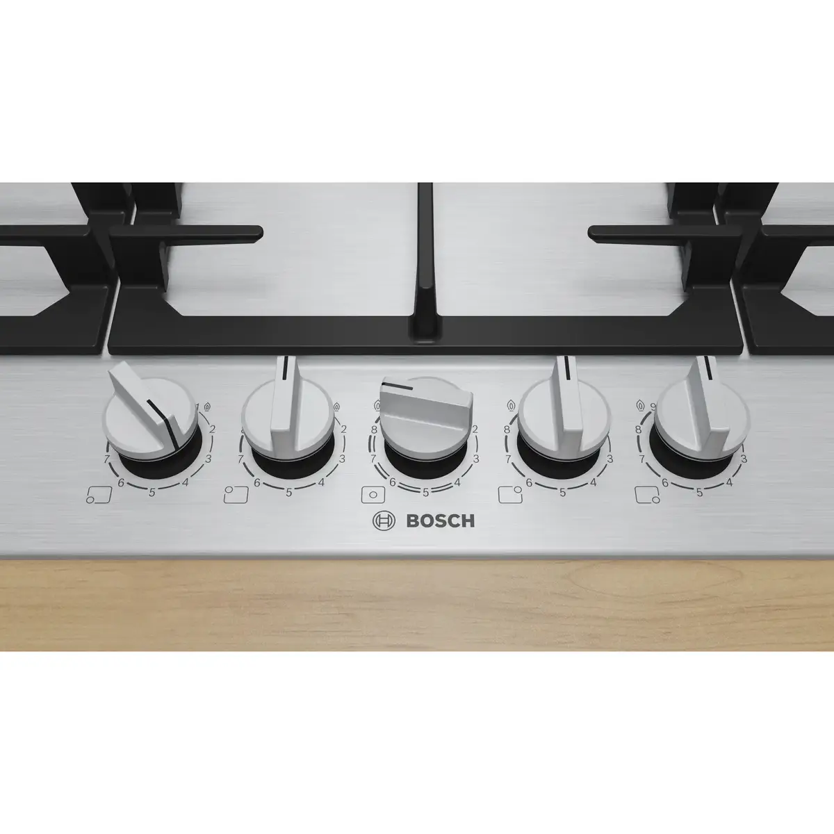 Bosch Series 6 Built-In 5-Burner Gas Hob, PCR9A5I90M (52 x 91.5 x 4.5 cm)