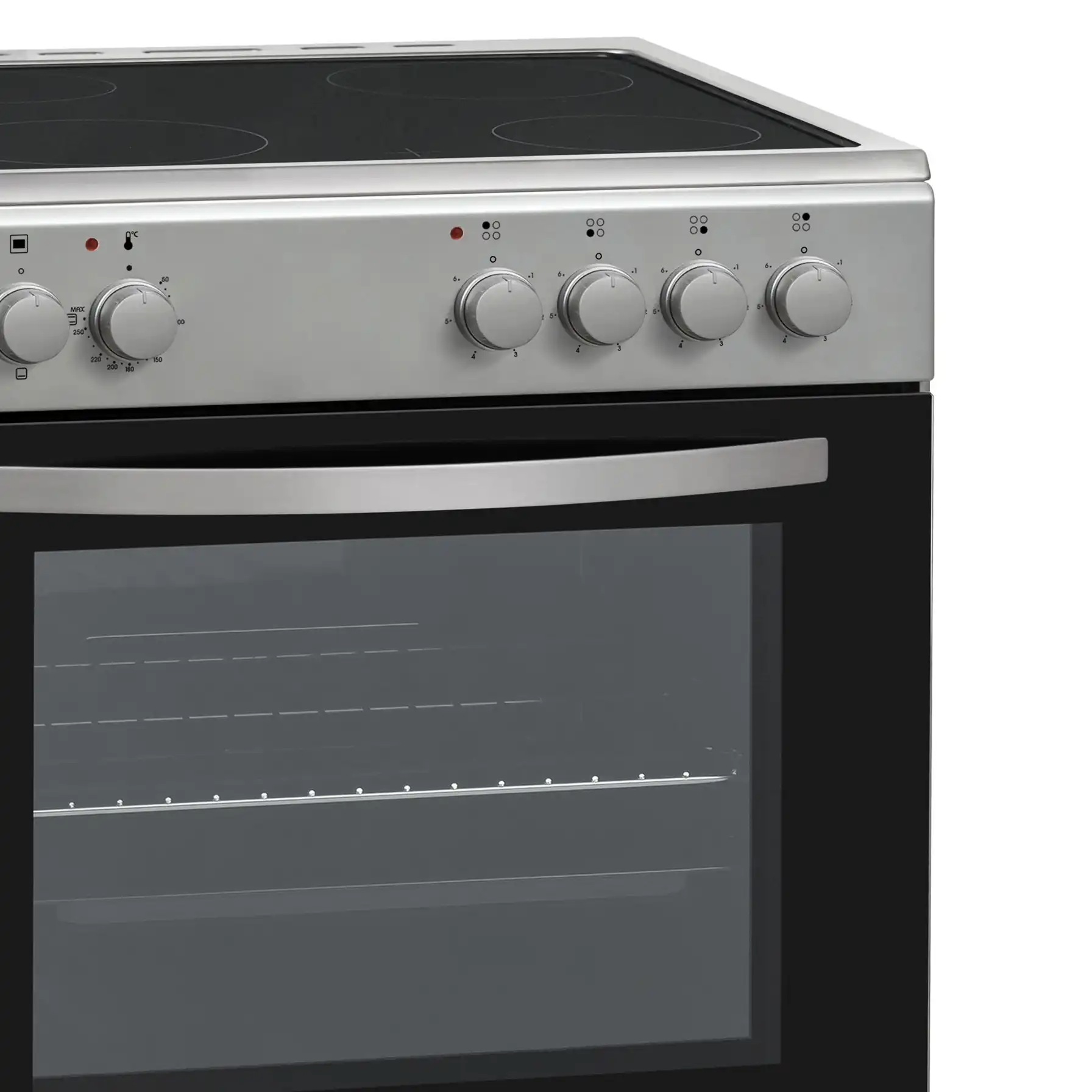 Hoover Freestanding 4-Zone Ceramic Cooker W/Oven, HVC-V64E-01S (85 x 60 x 60 cm)