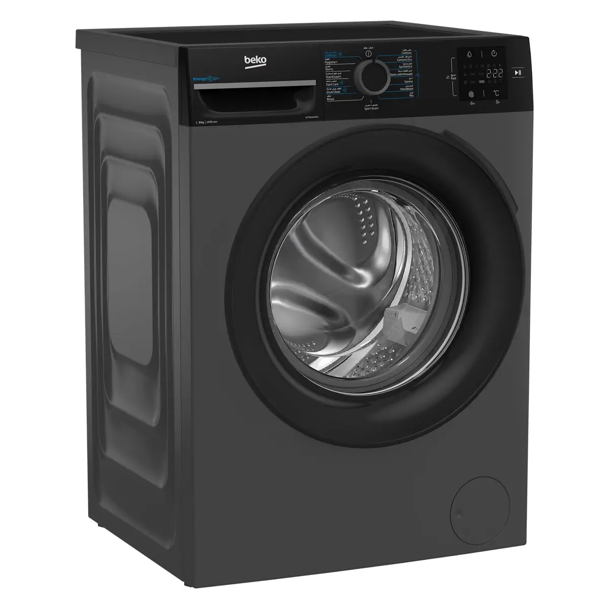 Beko 8 Kg Freestanding Front Load Washer, WTV814UNXA (Grey, 1400 rpm)