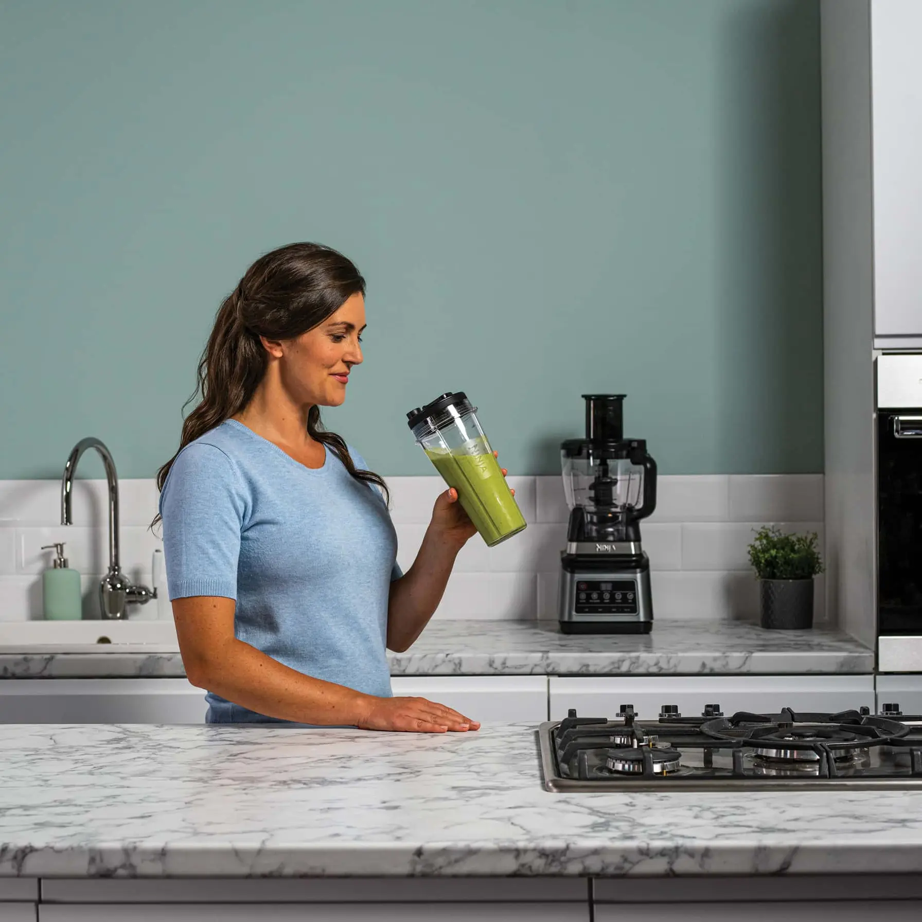 Ninja 3-in-1 Food Processor Kitchen System, BN801ME (2.1 L, 1200 W)