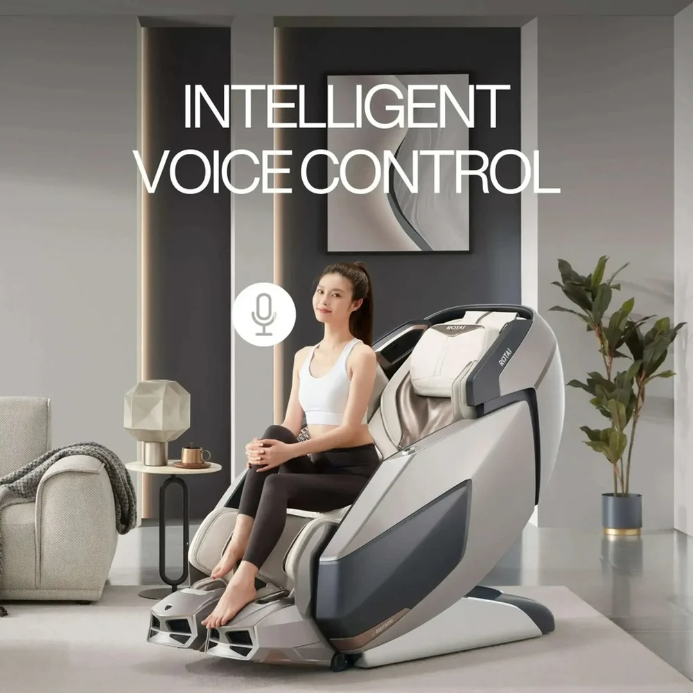 Rotai AI Robotic Massage Chair, RT8802 (Glacier Silver)