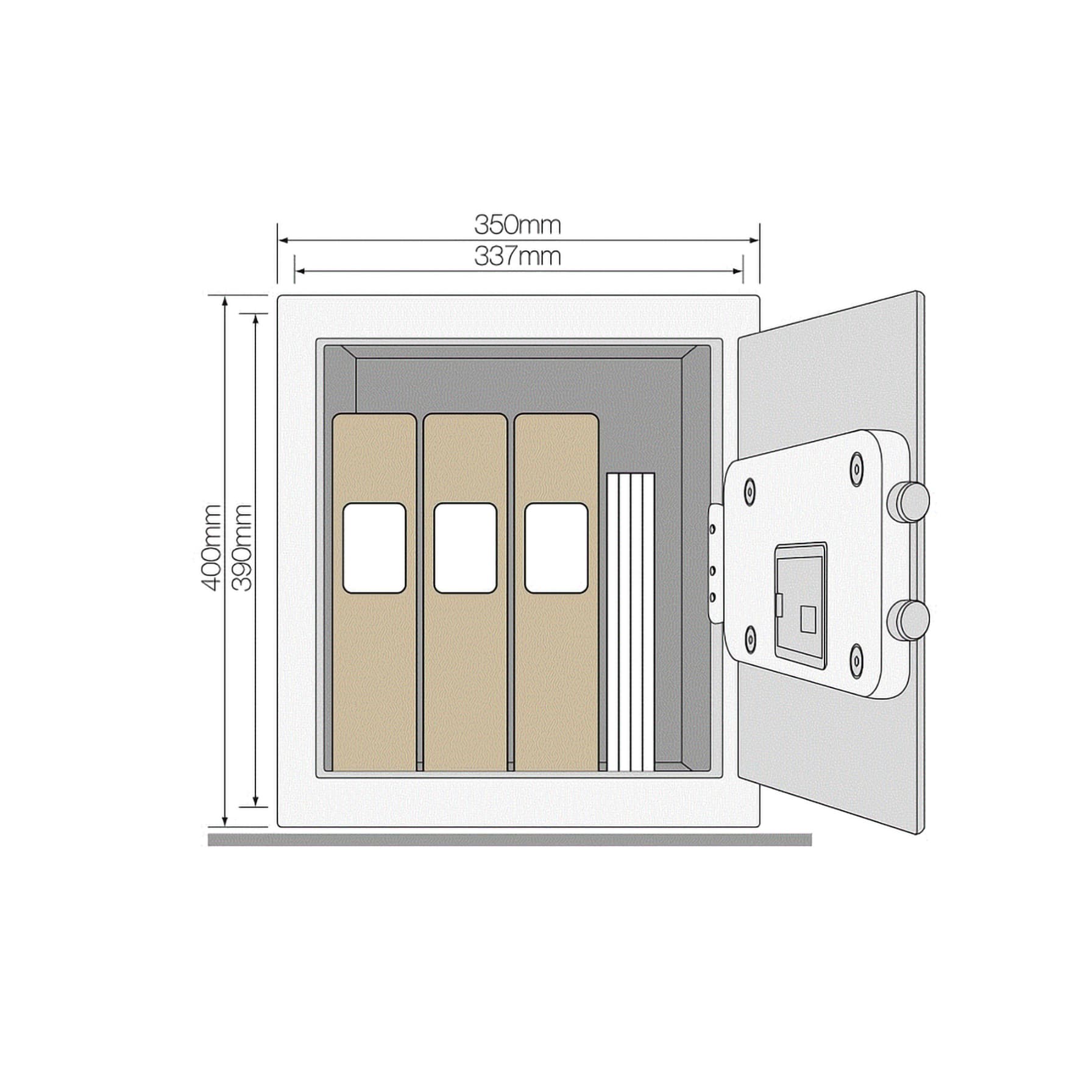 Yale Maximum Security Fingerprints Safe, YSFM/400/EG1