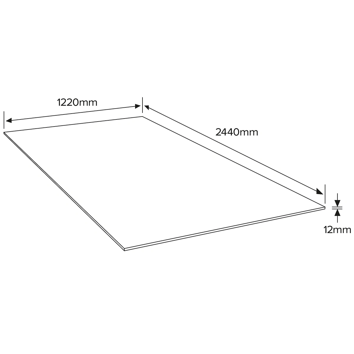 Hardwood Plywood (1.2 x 122 x 244 cm)