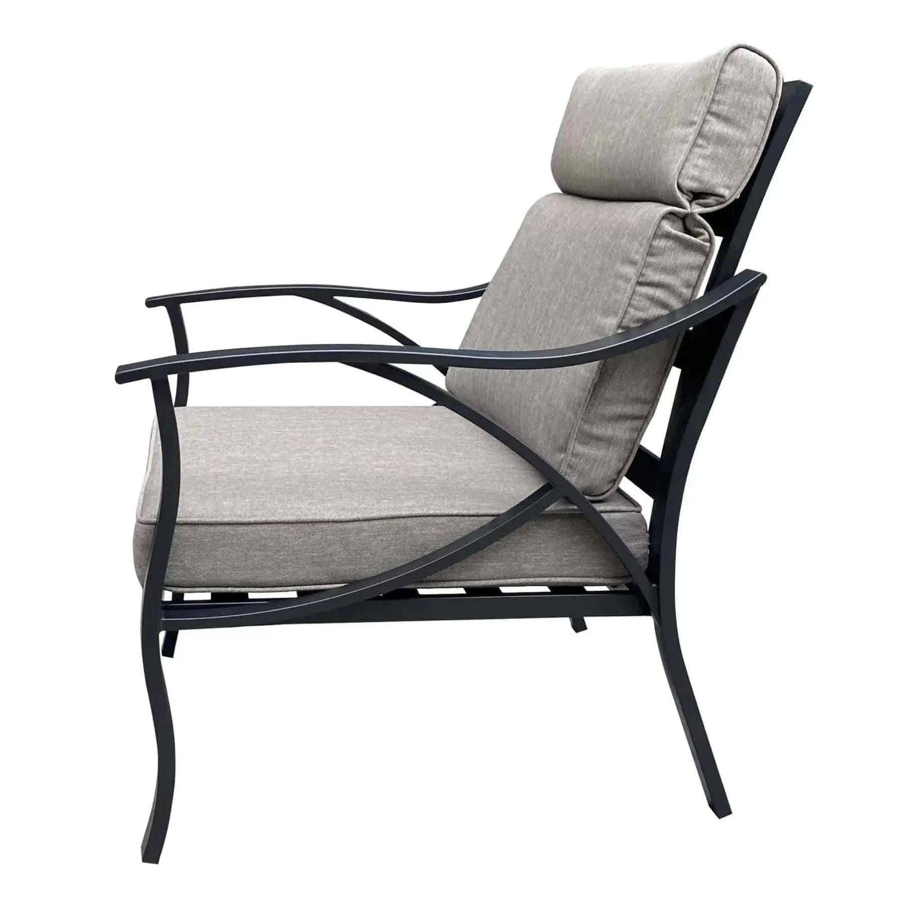 Emory Single-Seater Steel & Olefin Outdoor Sofa (82 x 71 x 90 cm, 2 Pc.)