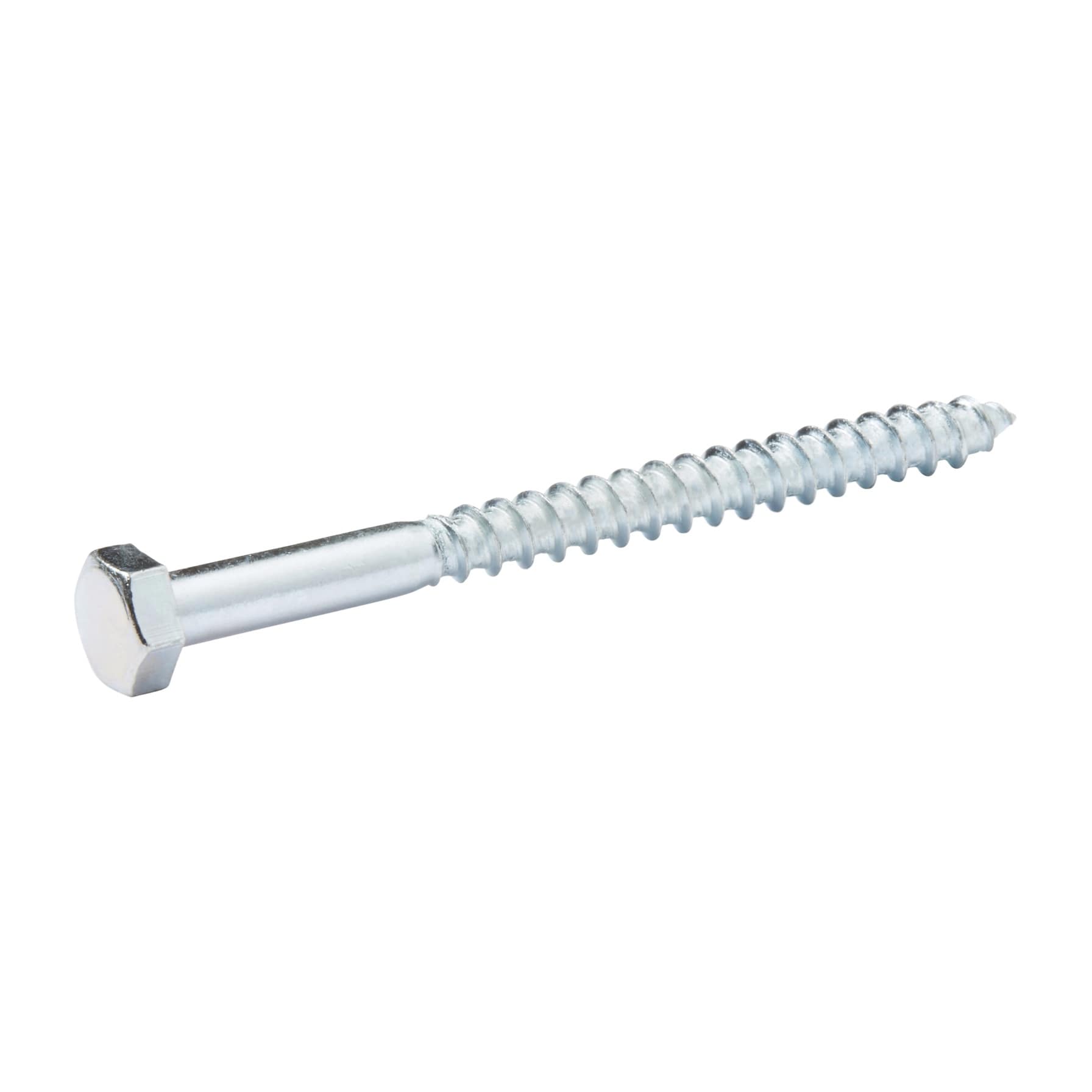 Diall Zinc-Plated Carbon Steel Hex Coach Screw Pack (8 x 100 mm, 10 Pc.)