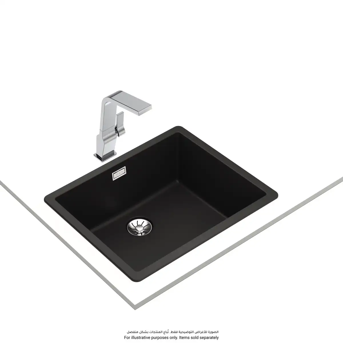 Teka Radea Kitchen Sink W/One Bowl (Carbon, 55.6 x 45.6 cm)