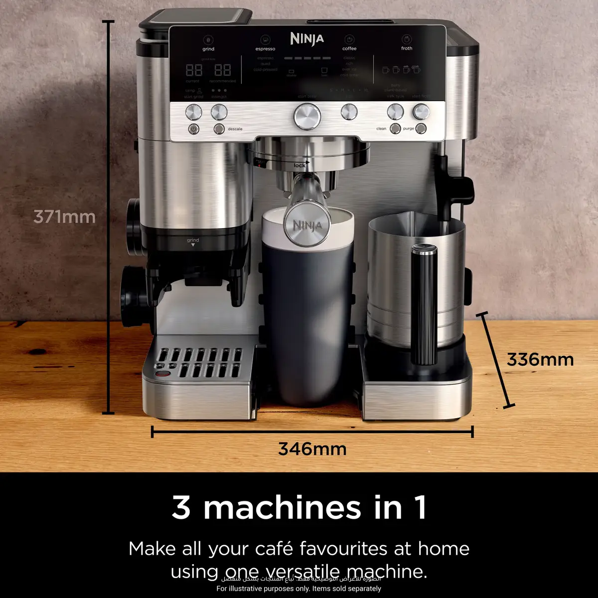 Ninja Luxe Cafe Premier Espresso Coffee Machine, ES601UK (1650 W, 2 L)