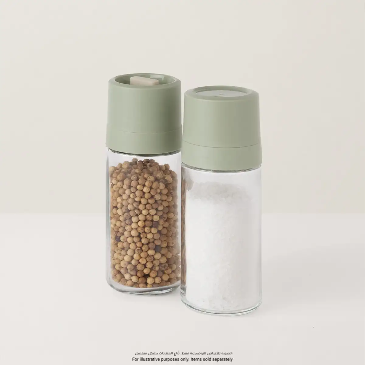 BergHOFF Leo Glass & Recycled Plastic Grinder & Shaker Set (2 Pc.)