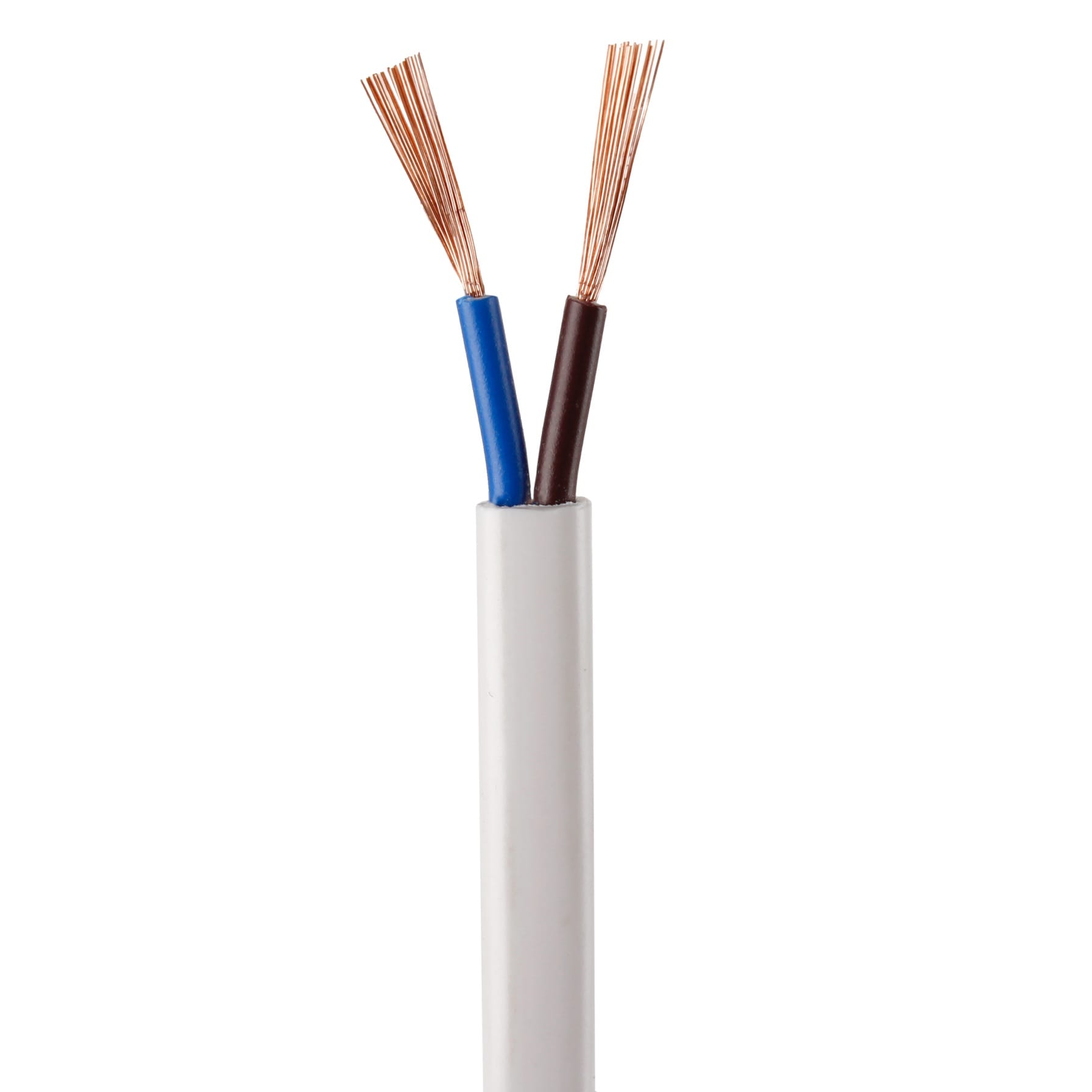 Oshtraco 2-Core Flexible Copper Cable Roll (0.75  mm x 1 m, Sold Per Meter)