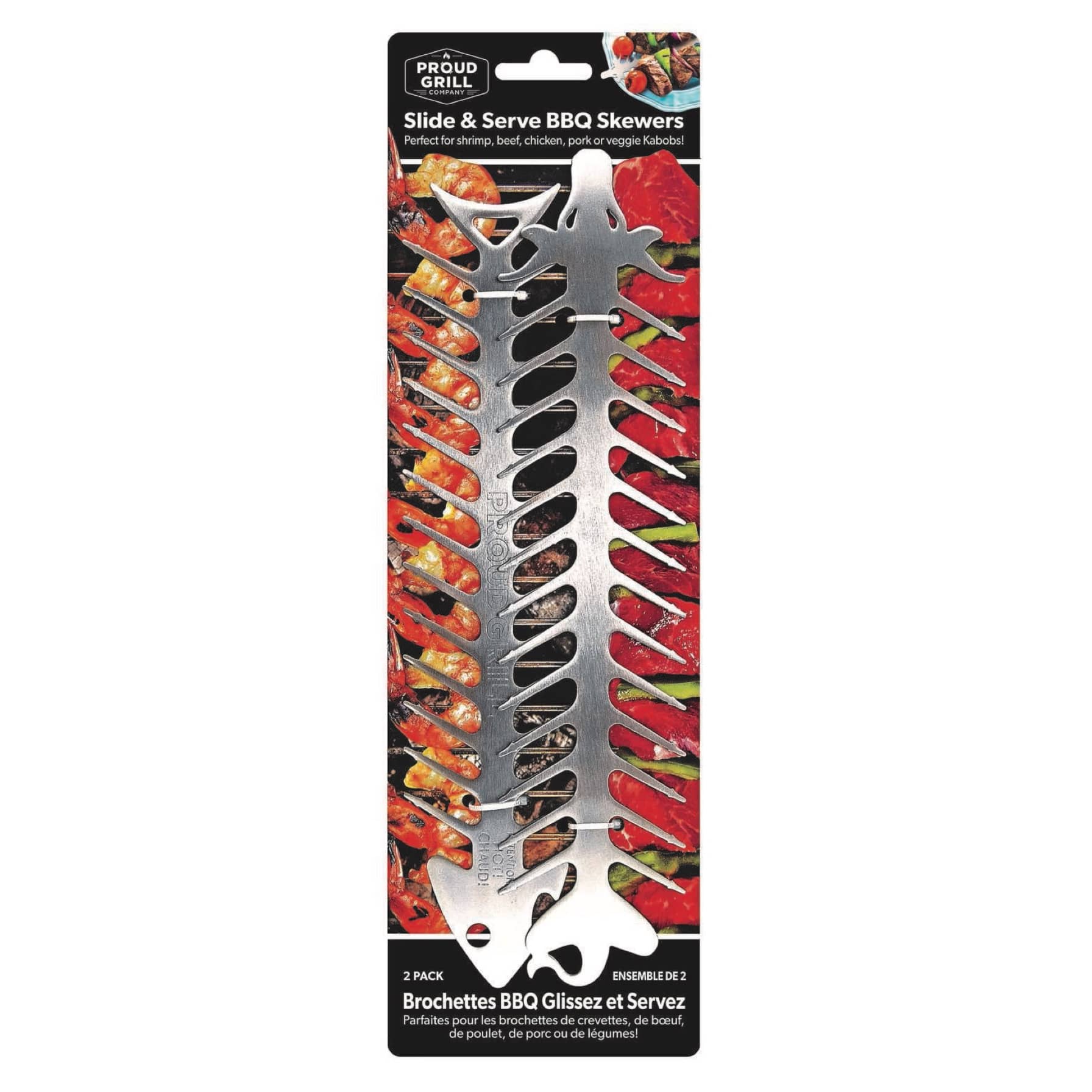 Proud Grill Stainless Steel Skewer Set (2 Pc.)