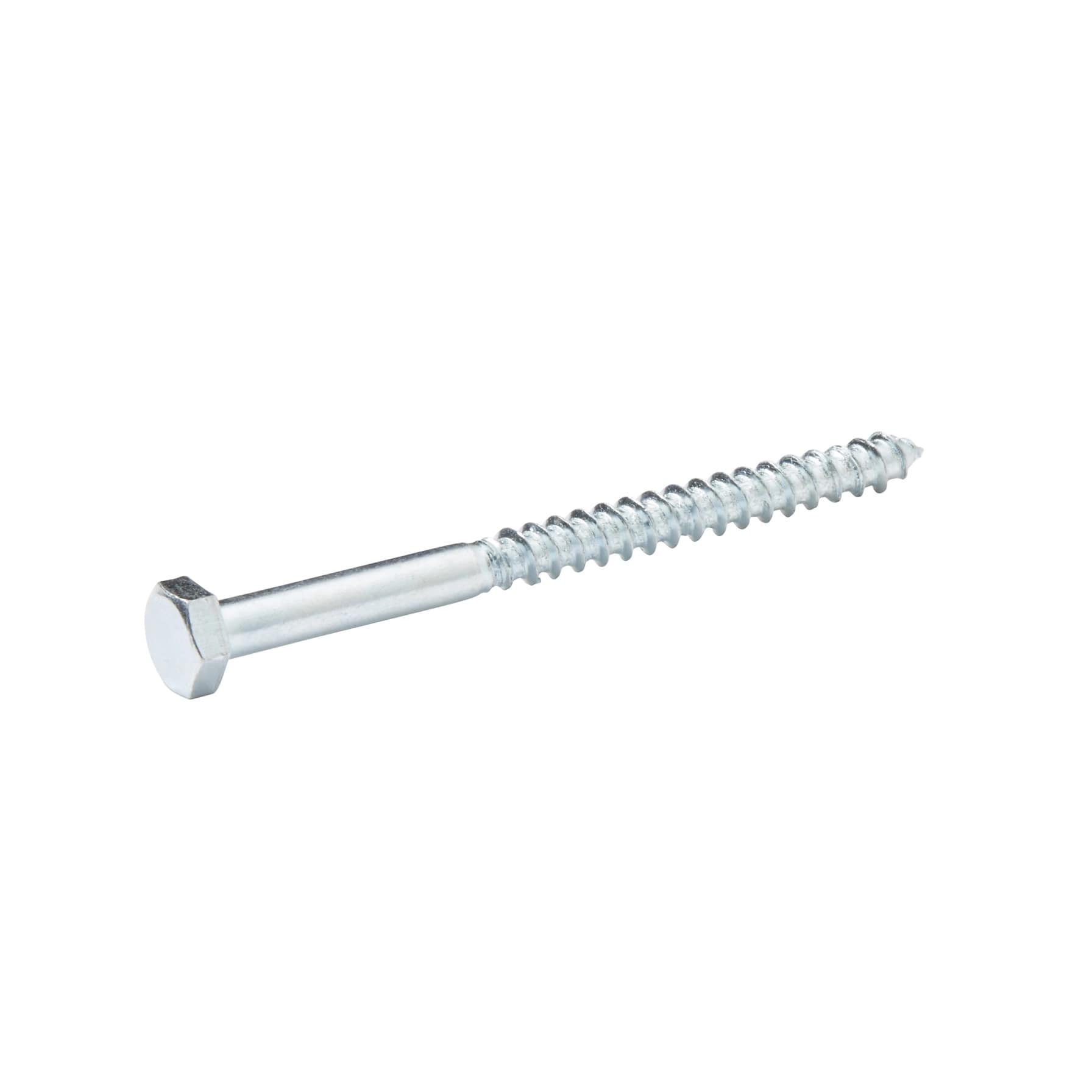 Diall Zinc-Plated Carbon Steel Hex Coach Screw Pack (6 x 80 mm, 10 Pc.)