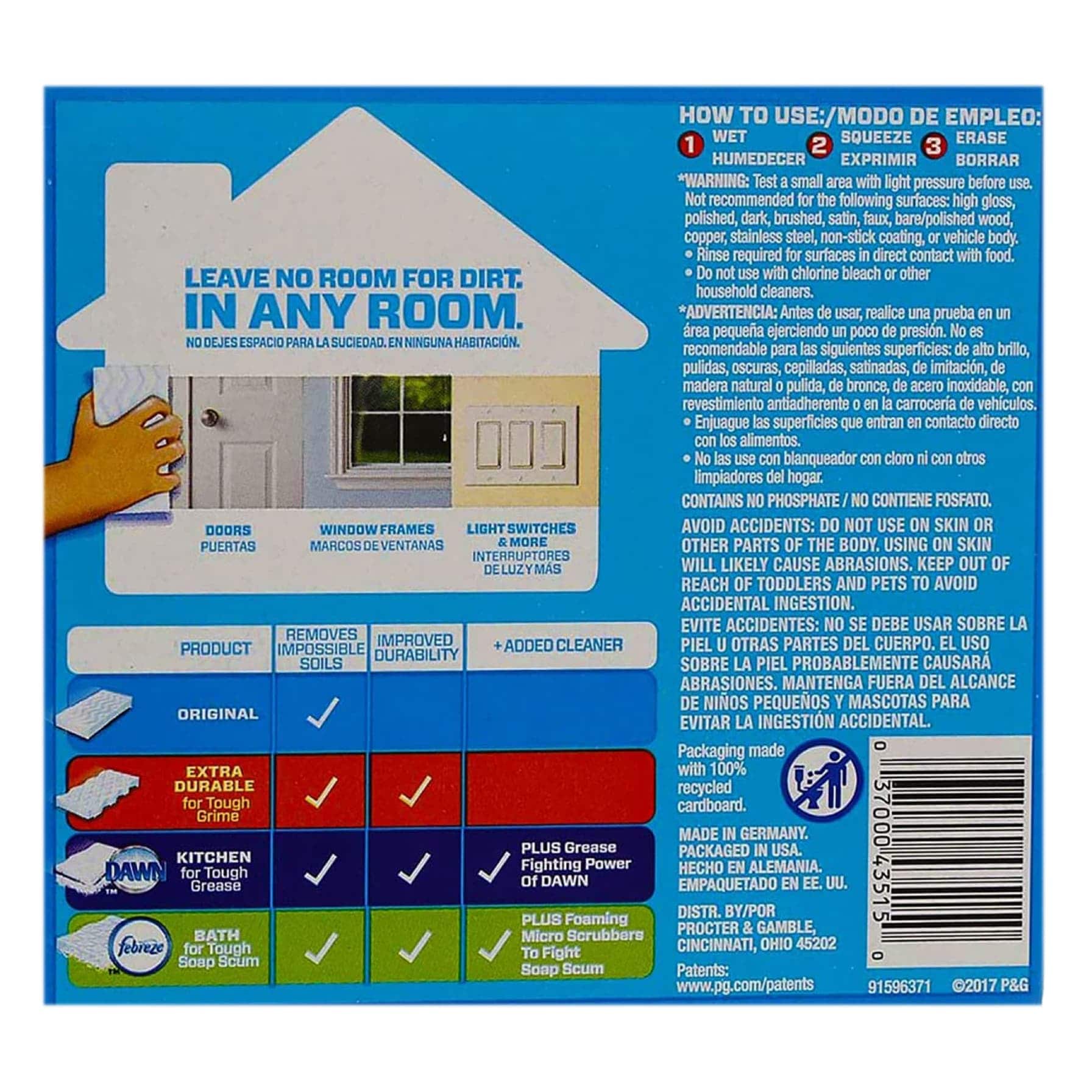 Mr. Clean Original Magic Eraser (11.7 x 5.9 x 2.6 cm)