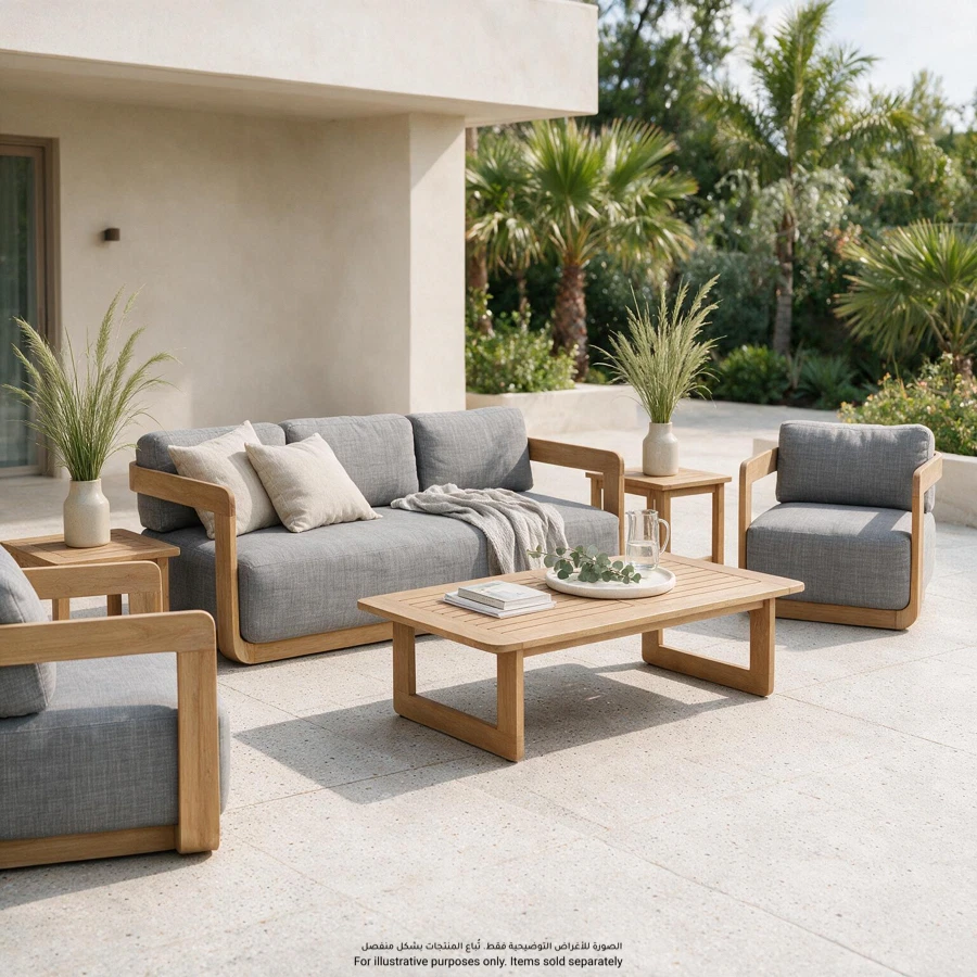 Leon 5-Seater Acacia Wood Outdoor Sofa Set