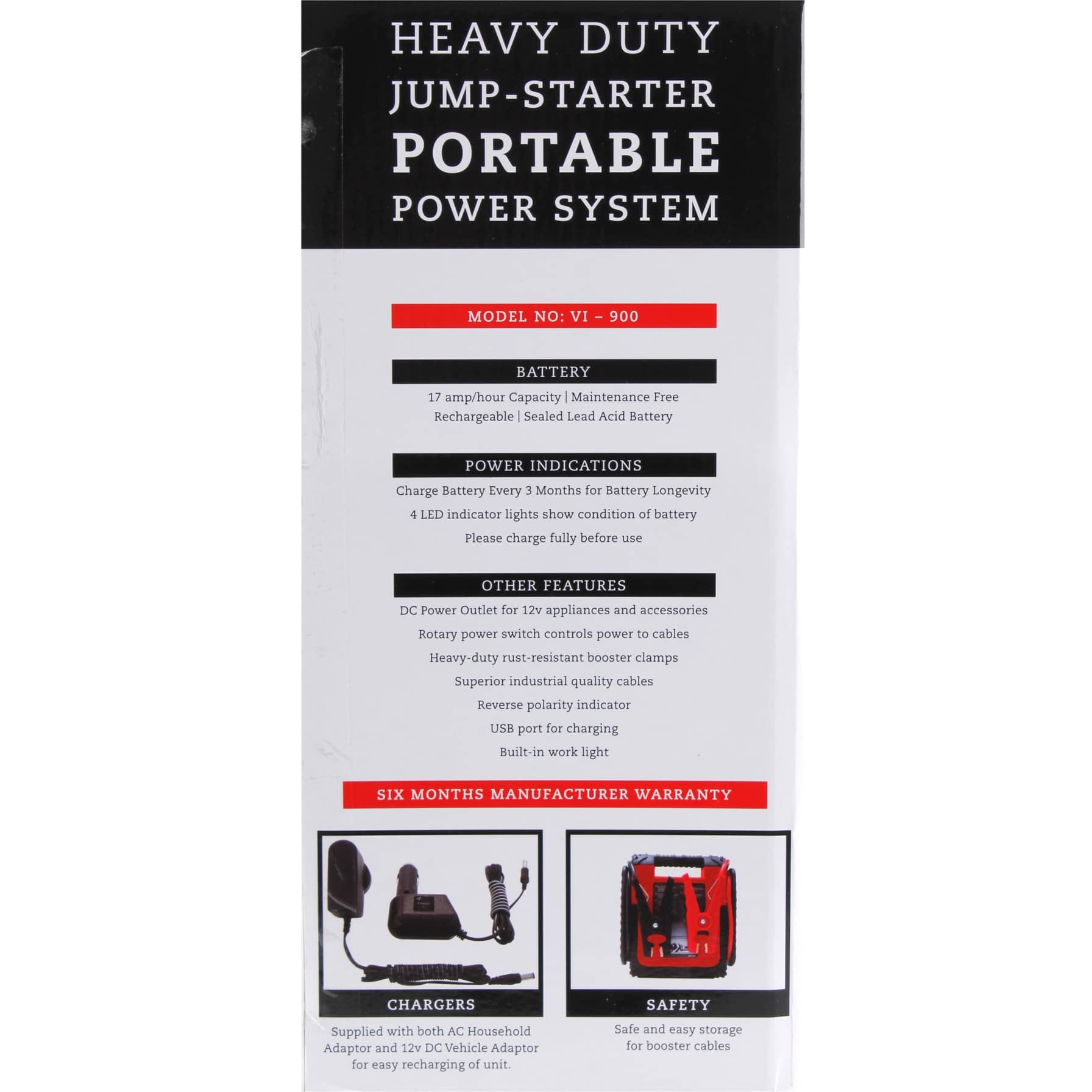 Vitaly Heavy Duty Jump Starter 