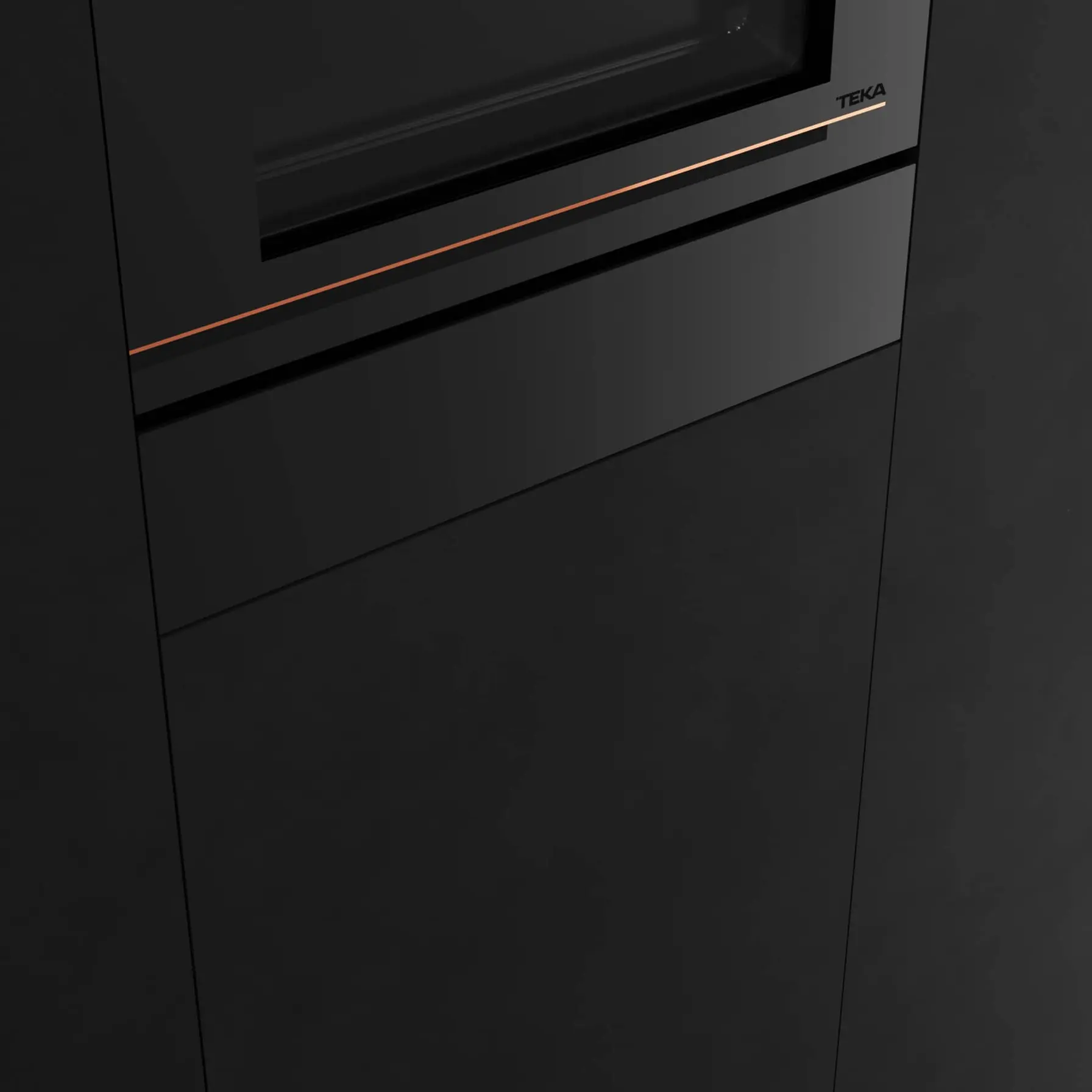 Teka Frontal Glass For Plate Warmer & Vacuum Sealing Machine, Kit VS/CP (14 x 59.5 x 0.4 cm, Matt Black)