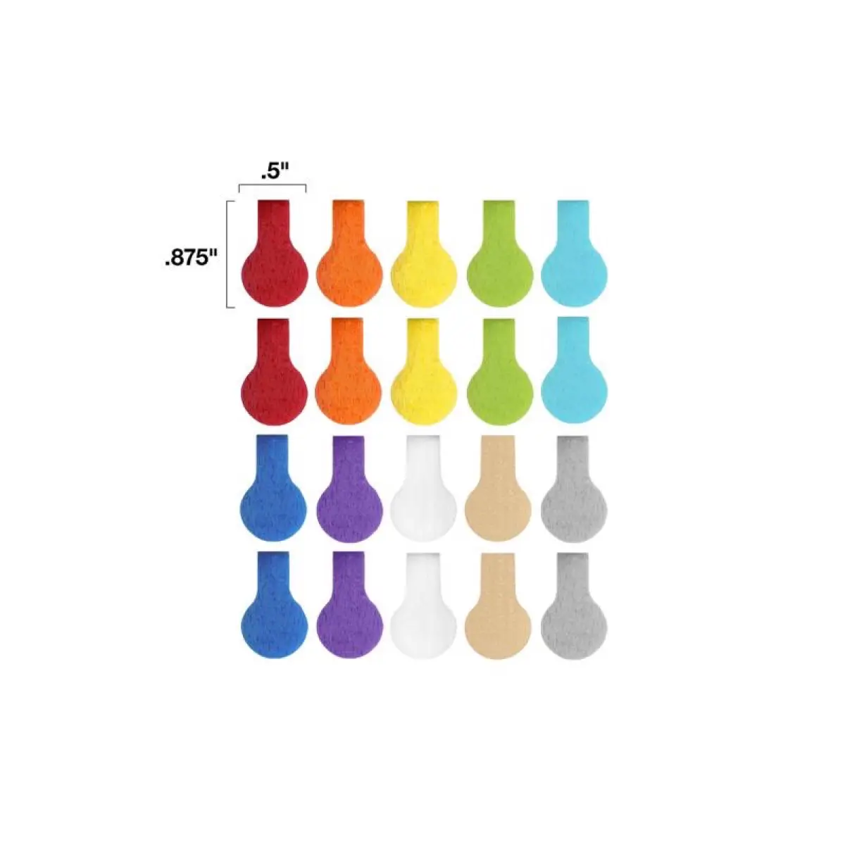 Wrap-It Mini Cable Labels Pack (Multicolor,1.27 cm, 20 Pc.)