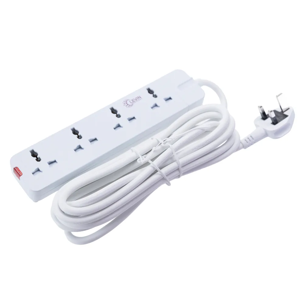 Levin Universal Extension Socket (White, 220-240 V)