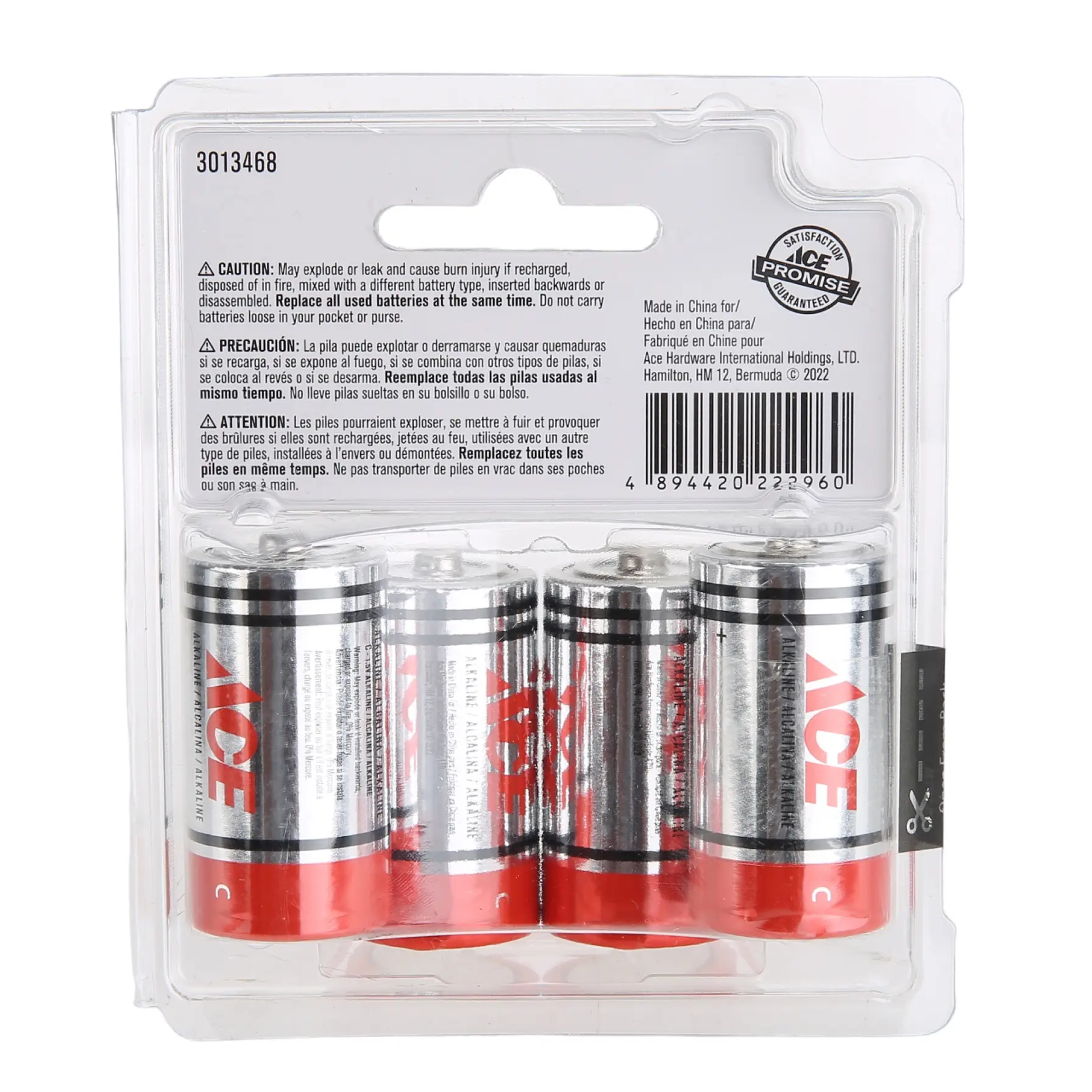 ACE C Alkaline Battery Pack (4 Pc., 1.5 V)
