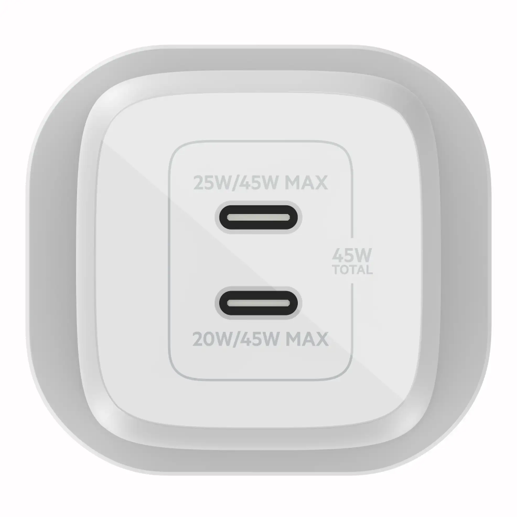 Belkin Dual USB-C GaN Wall Charger W/PPS (45 W)