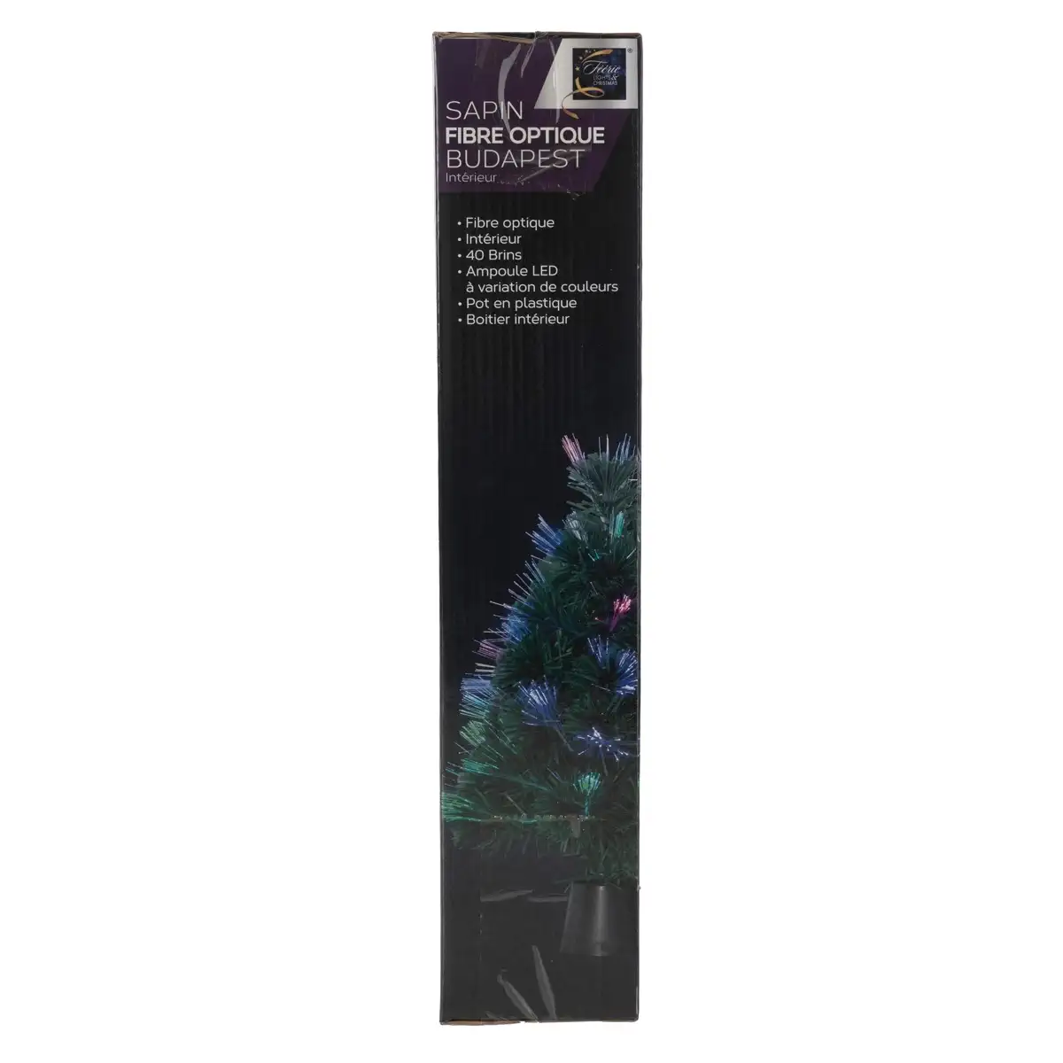 Atmosphera Budapest Battery-Operated 3 LED Optic Fiber Light-Up Tree (45 cm, Multicolor)