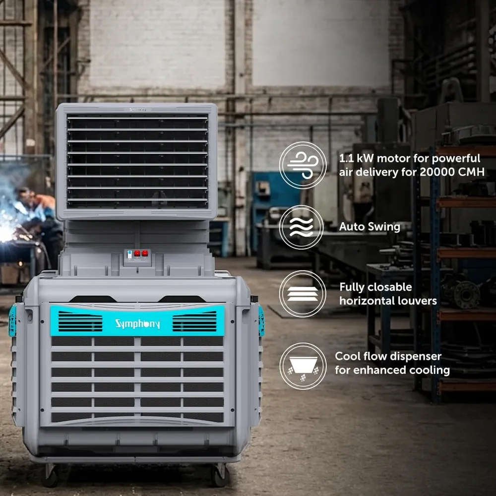 Symphony Movicool XXL 1-Speed Industrial Ducting Cooler (139.35 sq.m.)