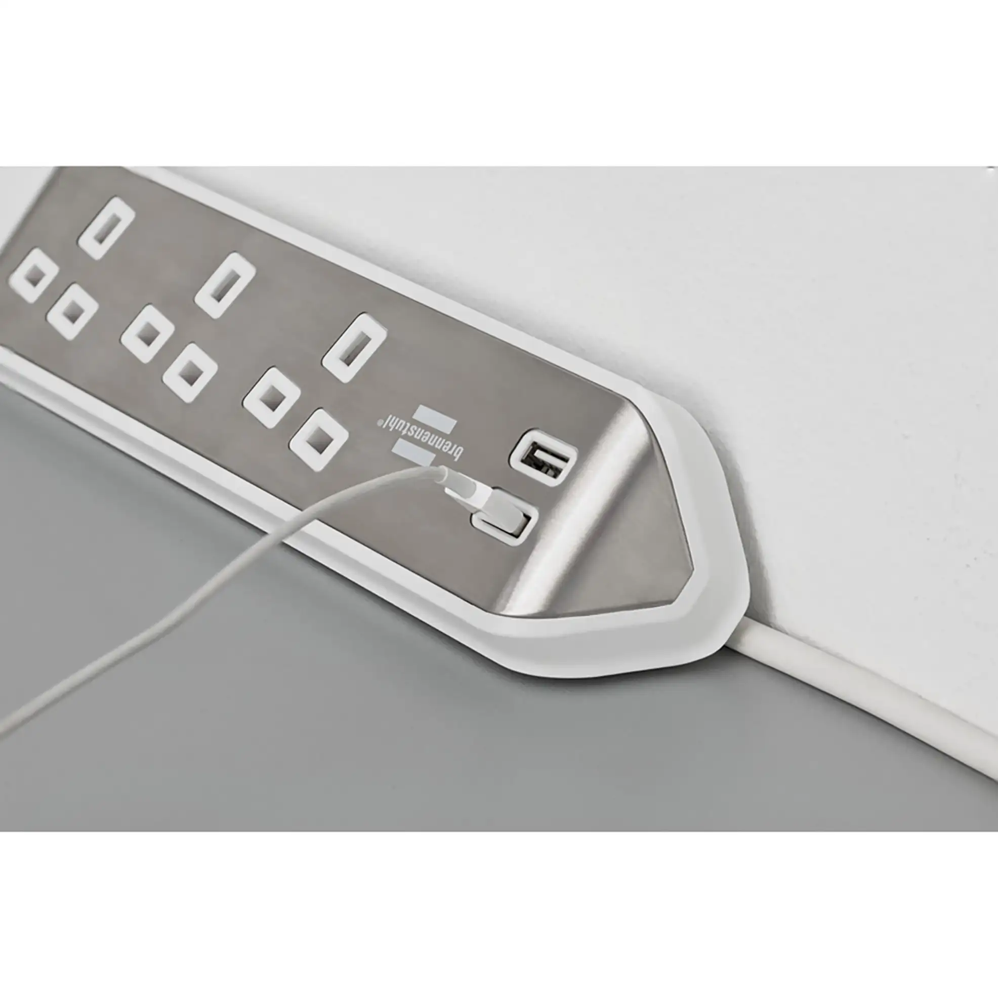 Brennenstuhl 3-Way Extension Cord W/USB-A Sockets, 1153593420 (2 m)