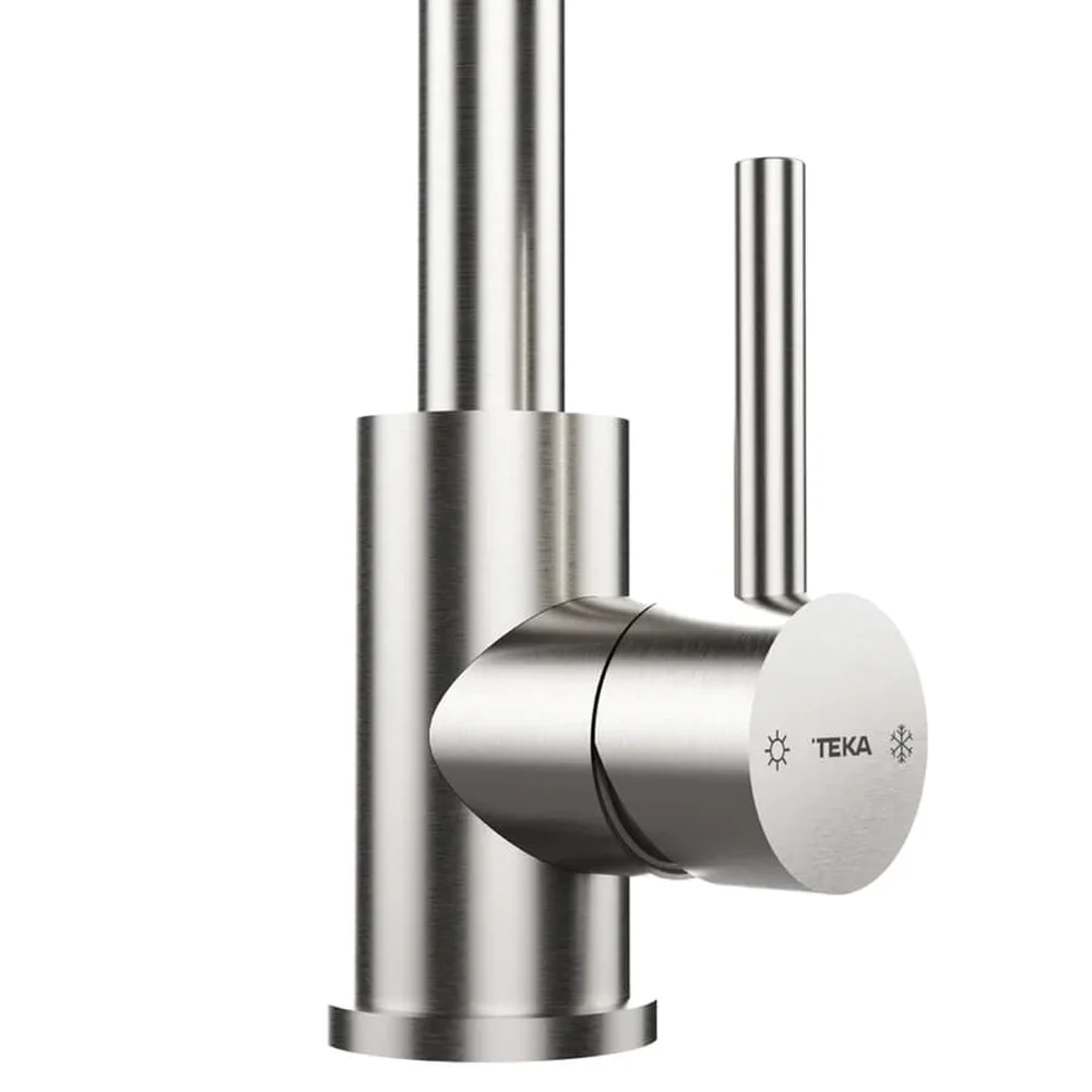 Teka Single Lever Stainless Steel Kitchen Eco Tap W/High Spout, UNI 9310 (Silver)