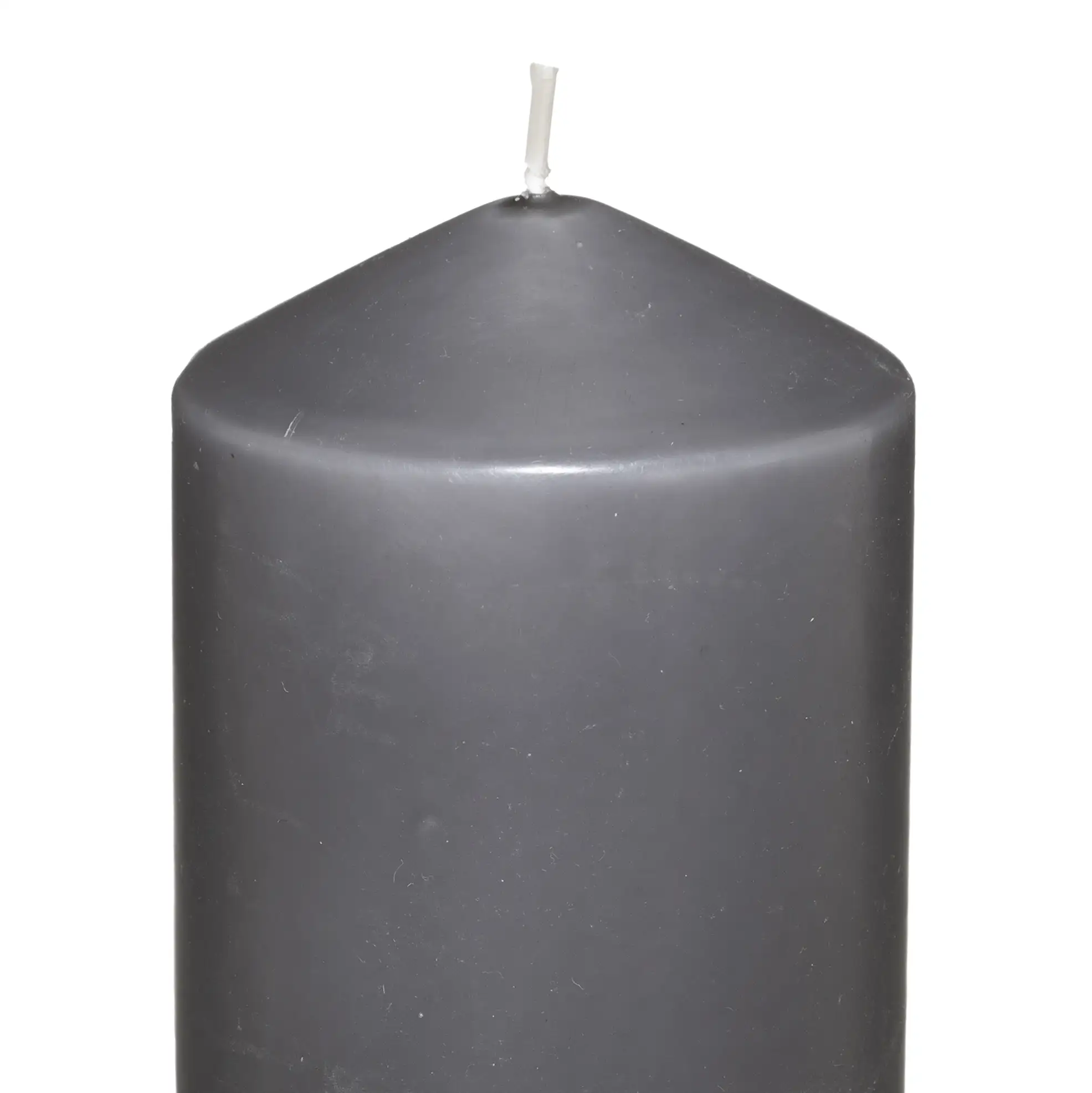 Comptoir de la Bougie Hugo Wax Pillar Candle (6.8 x 14 cm, Gray)