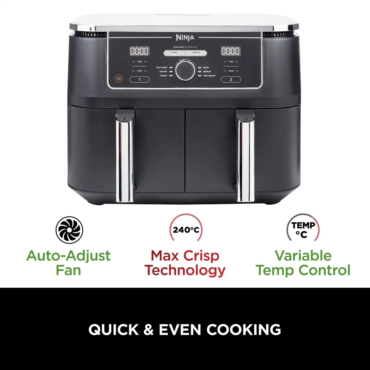 Ninja Foodi Max Dual Zone Air Fryer (9.5 L)