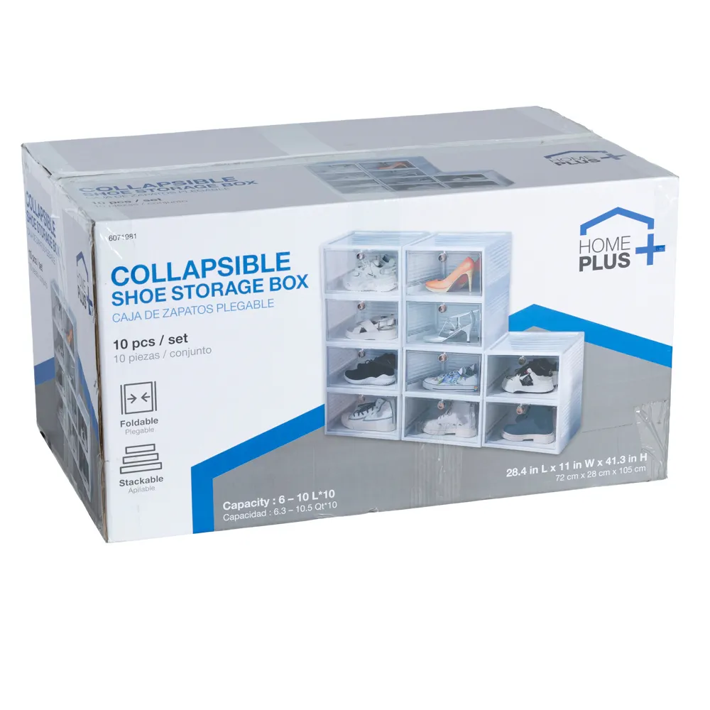 Foldable Shoe Storage Box Set, 8005-10 (10 Pc.)