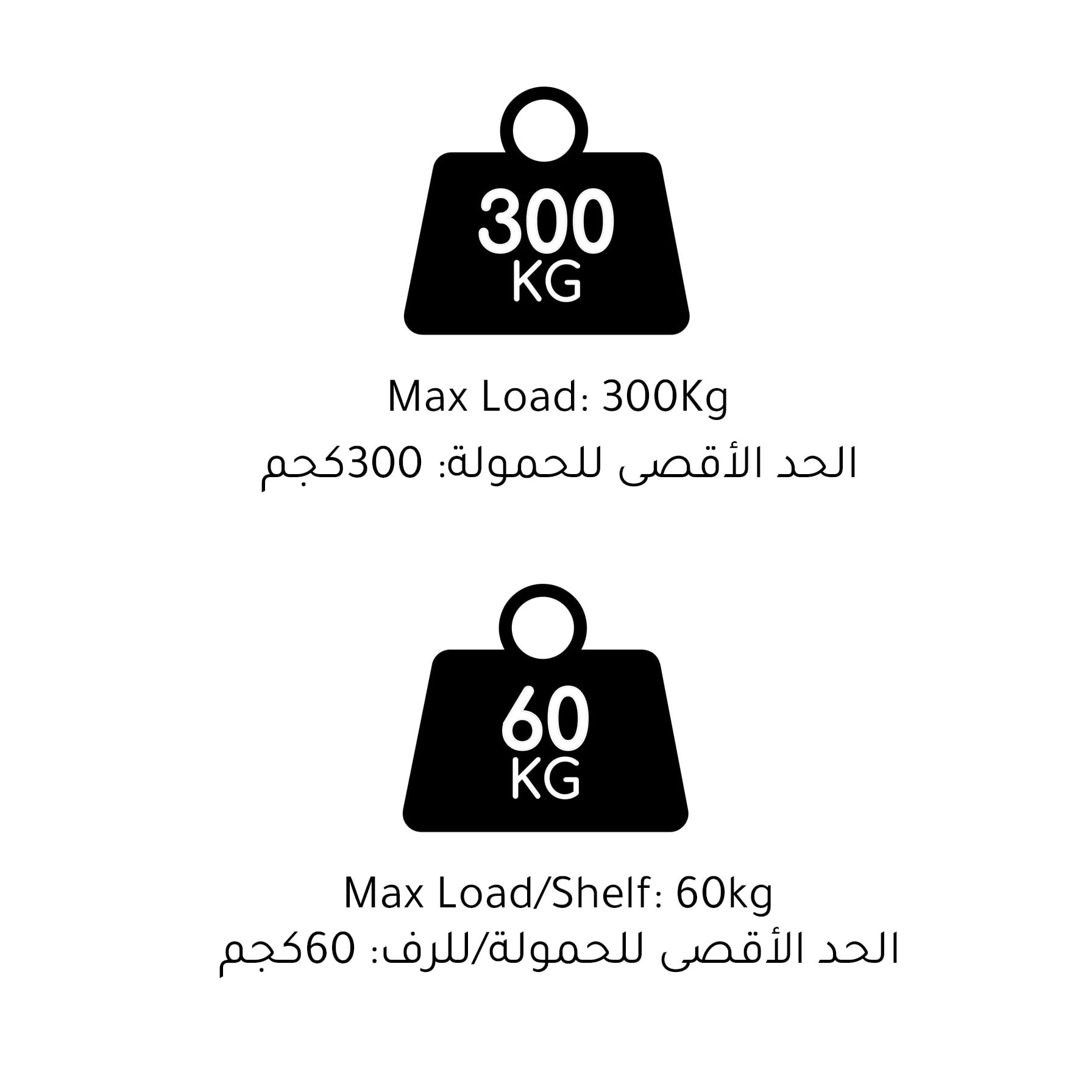 5-Tier Polypropylene Shelf (40 x 80 x 182 cm)