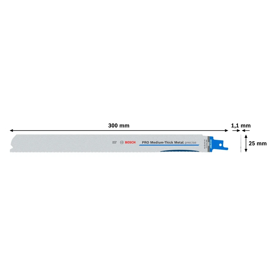 Bosch PRO Medium-Thick Metal Precise Blade Pack, S1237BEF (5 Pc.)