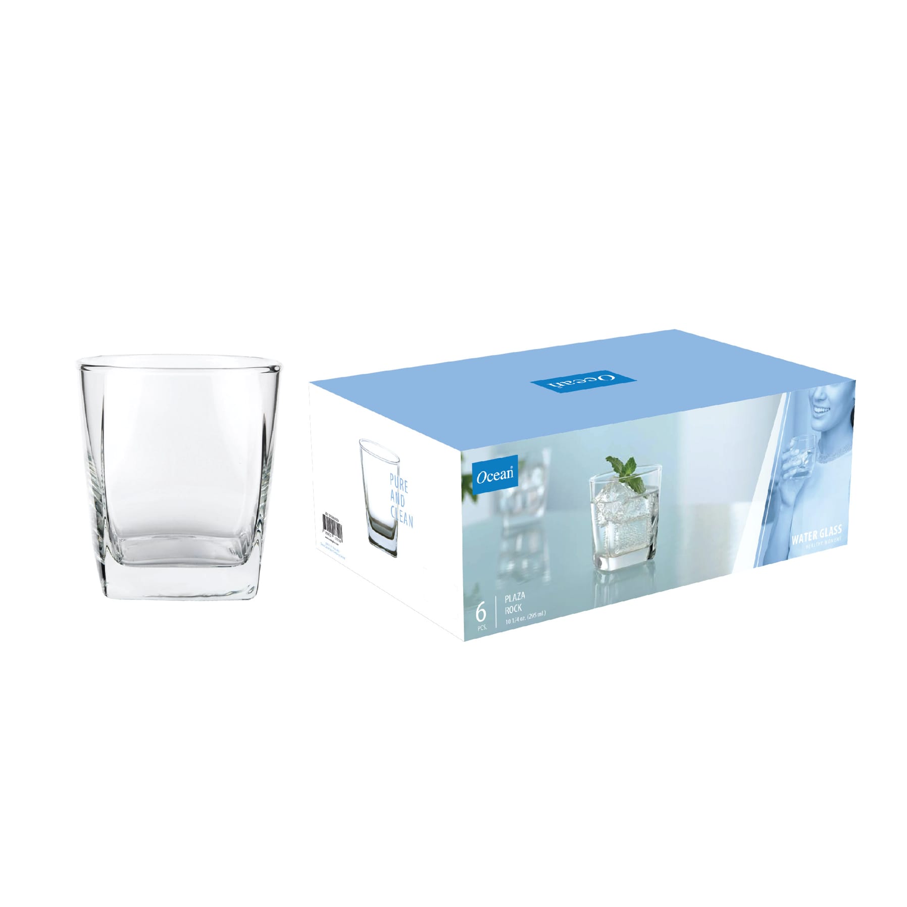 Ocean Plaza Rock Glass Set (295 ml, 6 pcs)