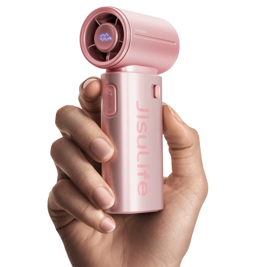 Jisulife Rechargeable Handheld Fan, Life9S (Pink)