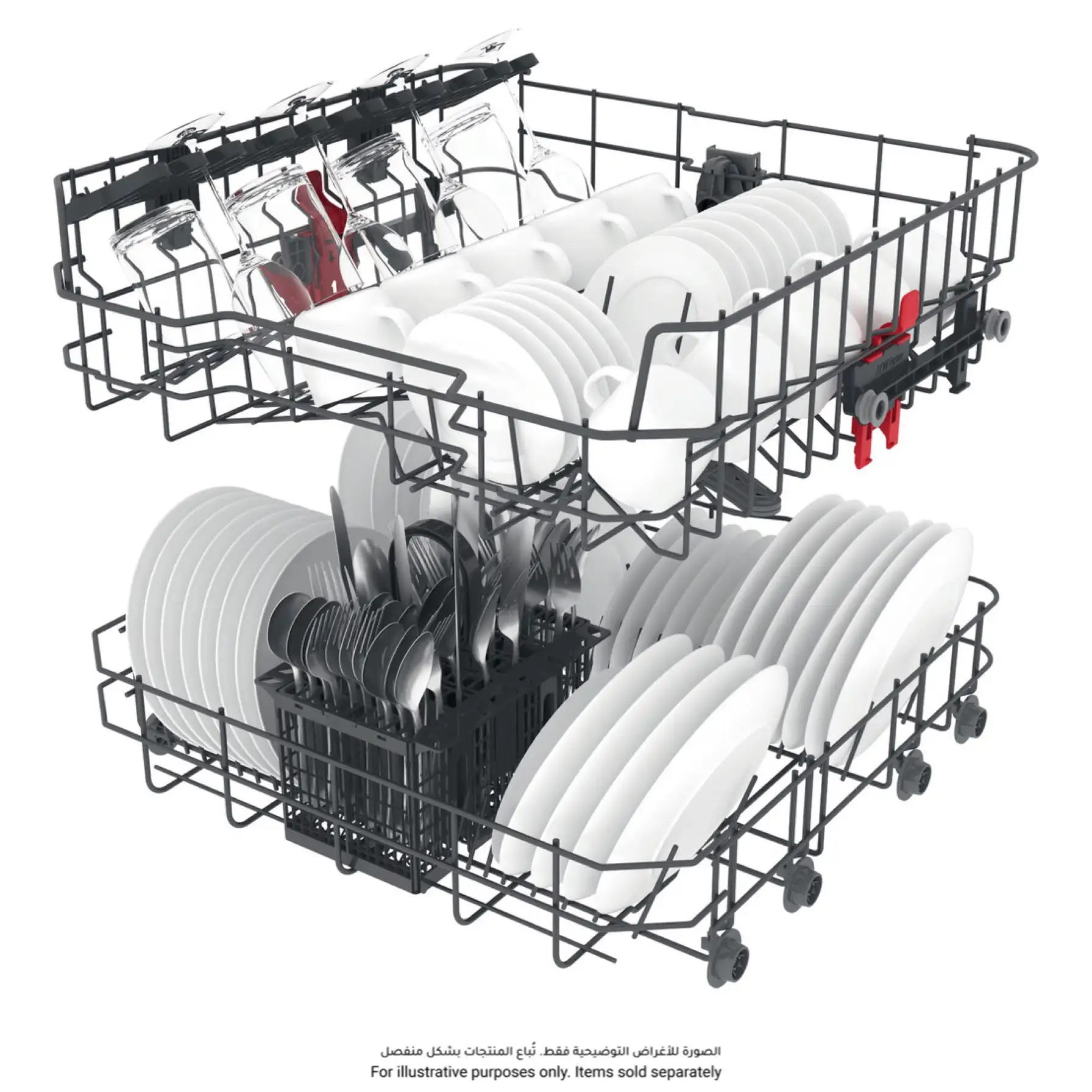 Whirlpool Freestanding Dishwasher, WFE2B19XUKN (13 Place Setting)
