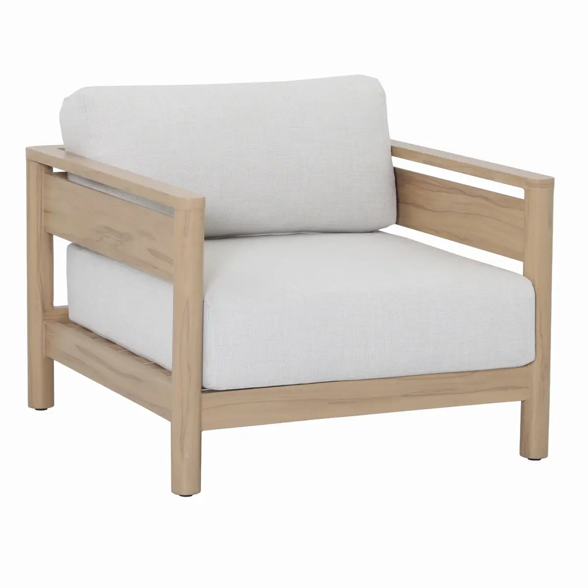 Colmar 5 Seater Aluminum Outdoor Sofa Set (Natural Wood Effect)