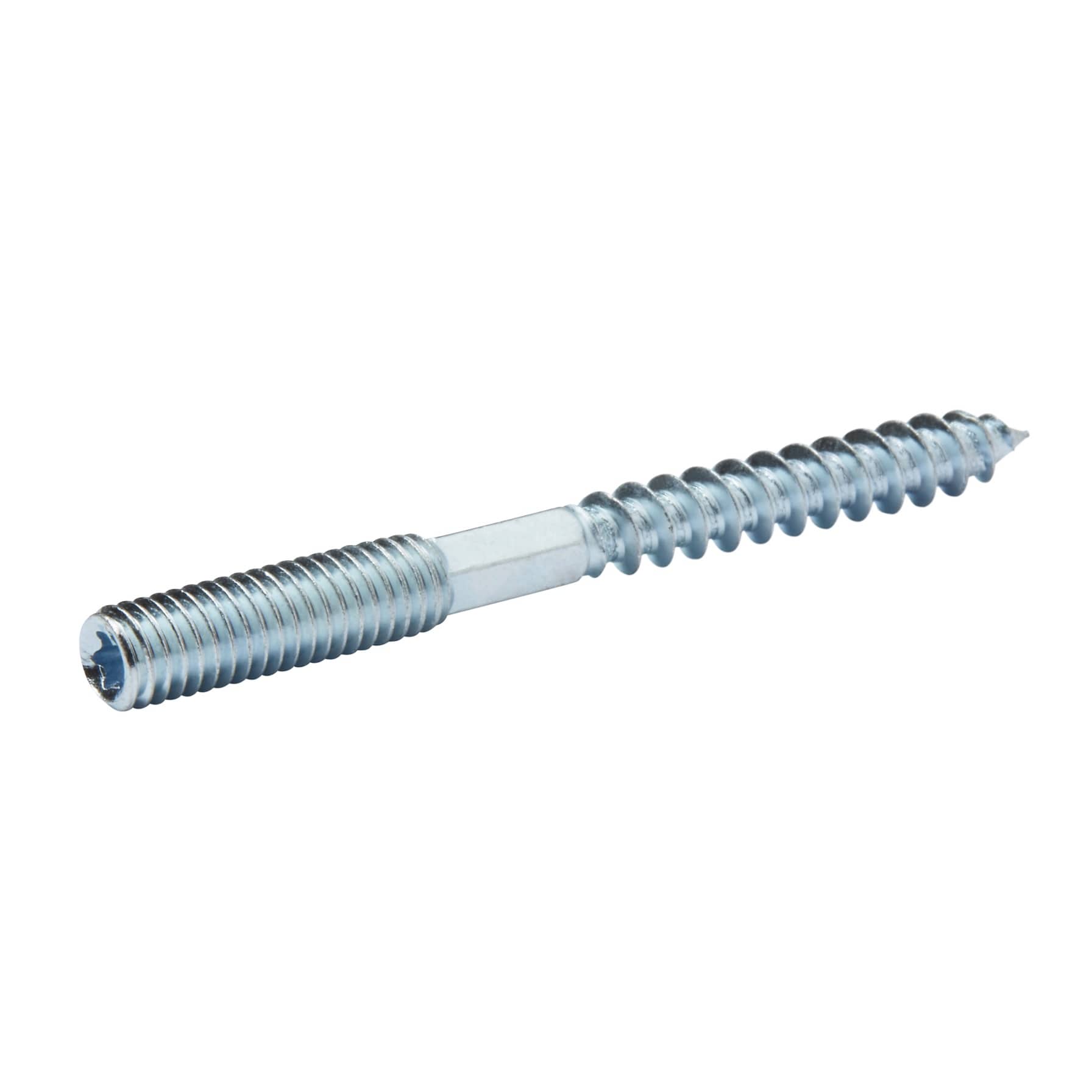 Diall Yellow-Passivated Carbon Steel Dowel Screw Pack (6 x 60 mm, 5 Pc.)