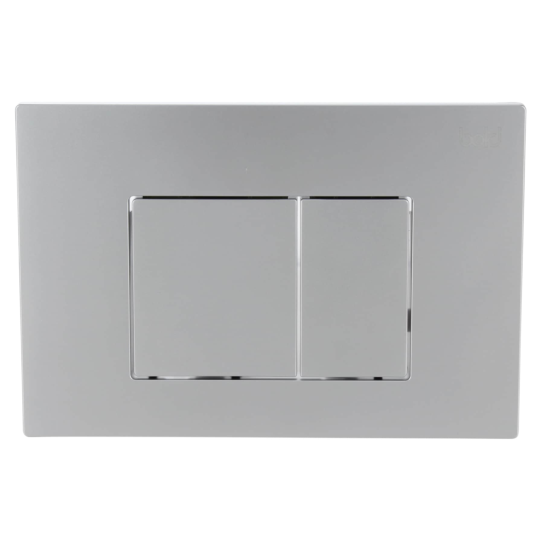Bold Aqua Actuator Plate (25 x 17 x 0.5 cm, Matte Chrome)