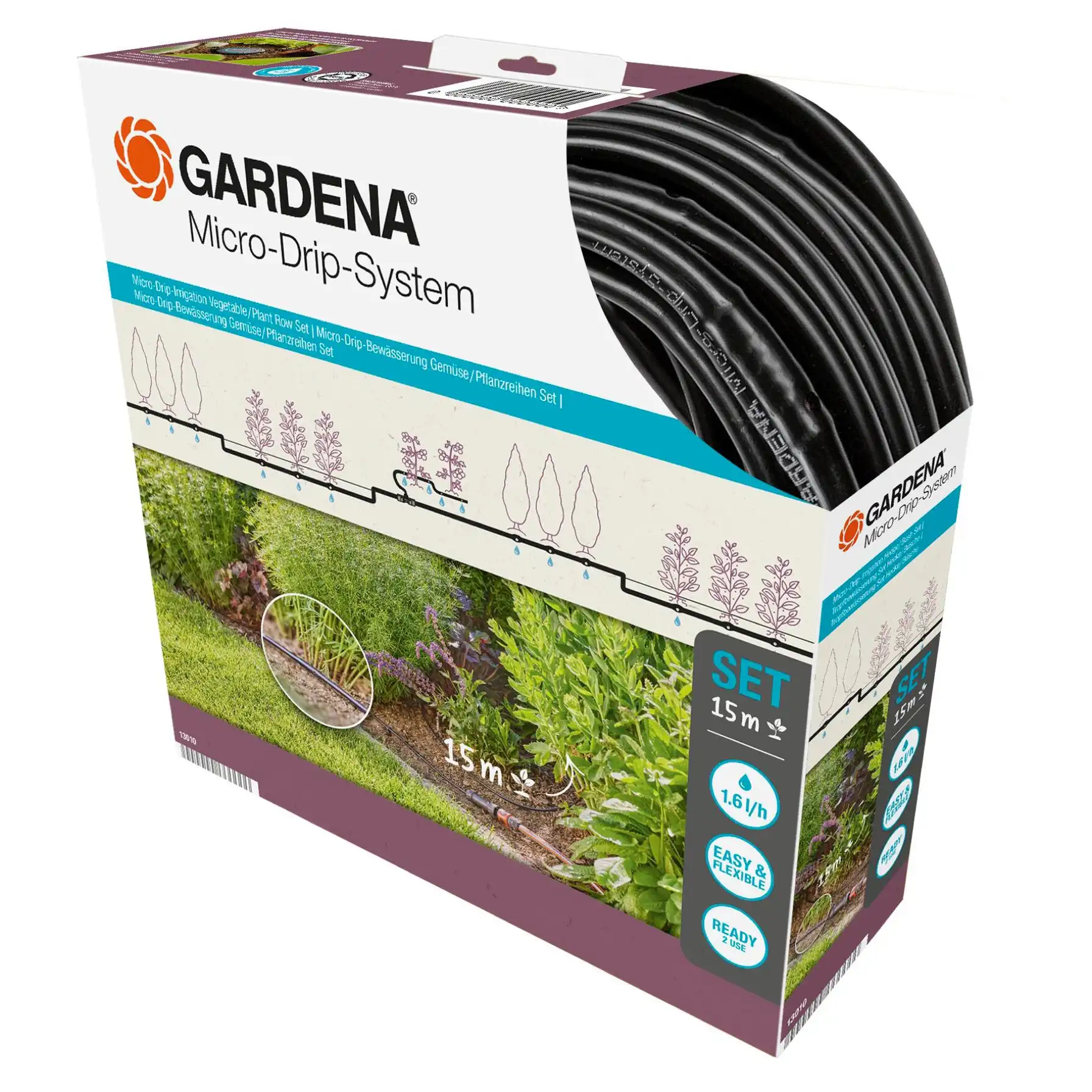Gardena Planted Row Micro-Drip Irrigation Set (15 m)