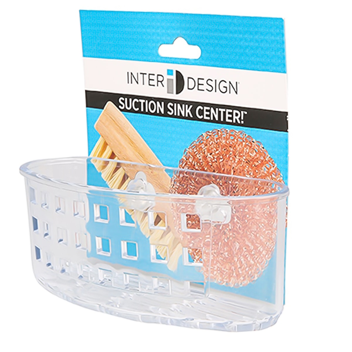 Interdesign Suction Sponge Holder (14.2 x 16.7 x 21.5 cm, Clear)