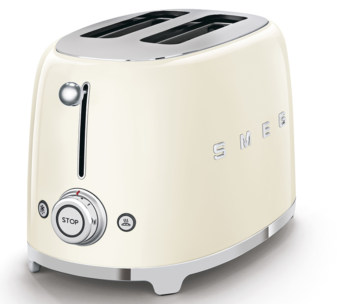 SMEG Retro 2-Slice Toaster (950 W, Cream)